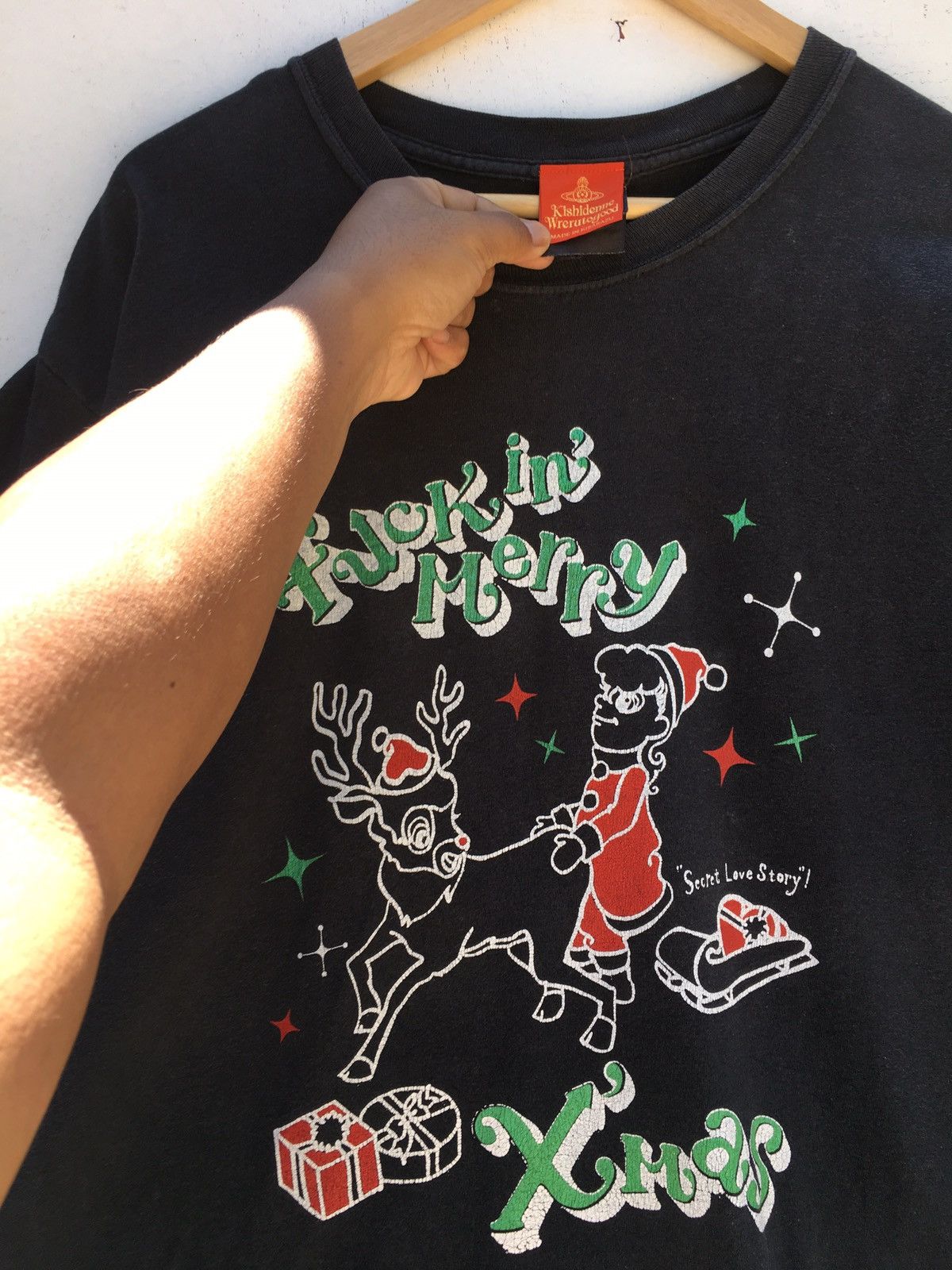 Japanese Brand Japanese Brand Kishidenne Wrerutogood ‘fuck merry” Tee Size US L / EU 52-54 / 3 - 6 Thumbnail