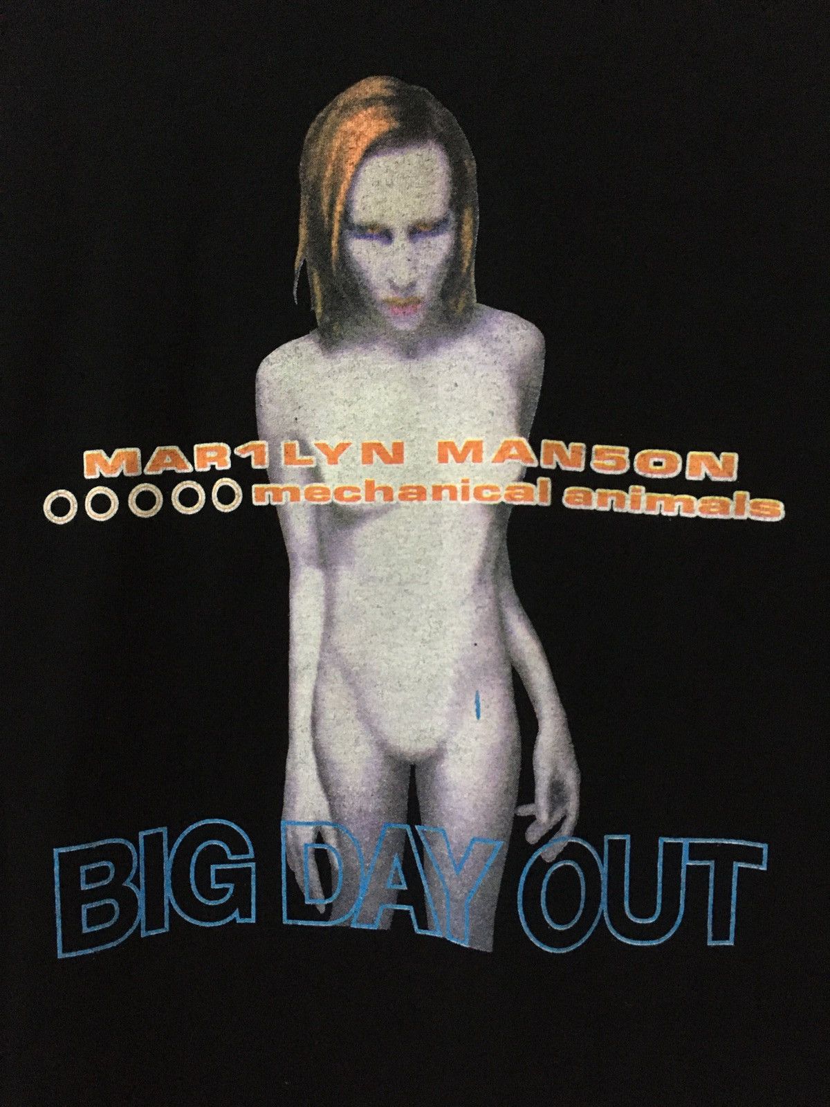 Marilyn Manson 90s Marilyn Manson Mechanical Animals concert tour shirt Size US M / EU 48-50 / 2 - 2 Thumbnail