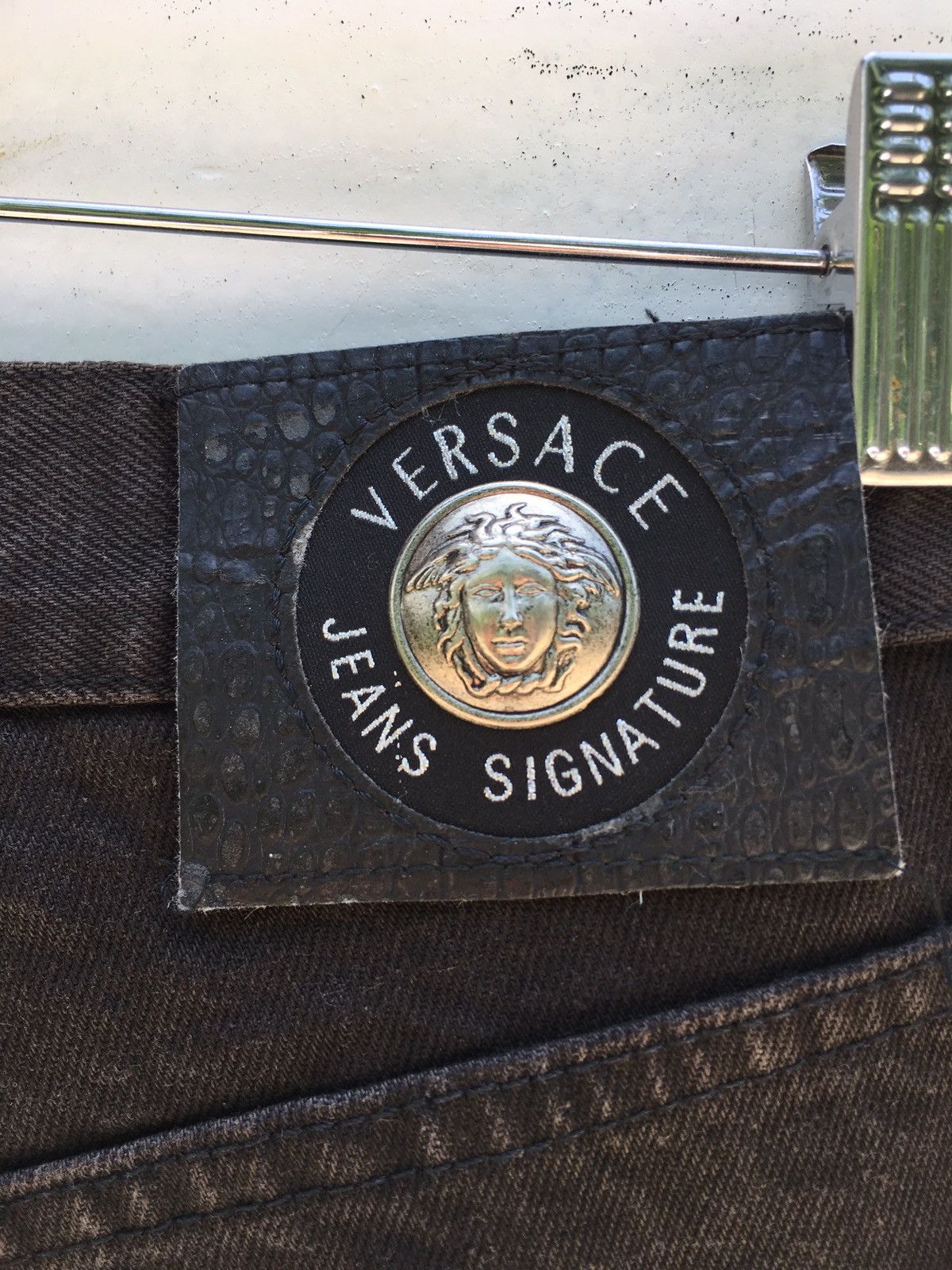 Versace Vintage Versace Medusa Loose Cut Jeans Size US 32 / EU 48 - 25 Thumbnail