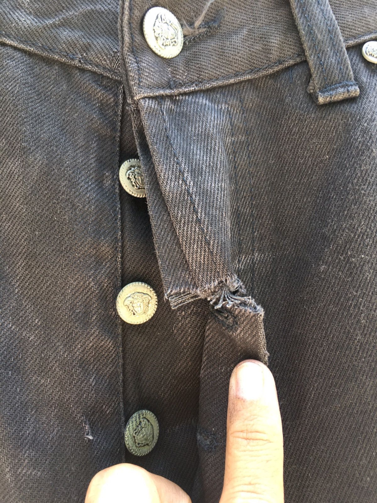 Versace Vintage Versace Medusa Loose Cut Jeans Size US 32 / EU 48 - 10 Thumbnail