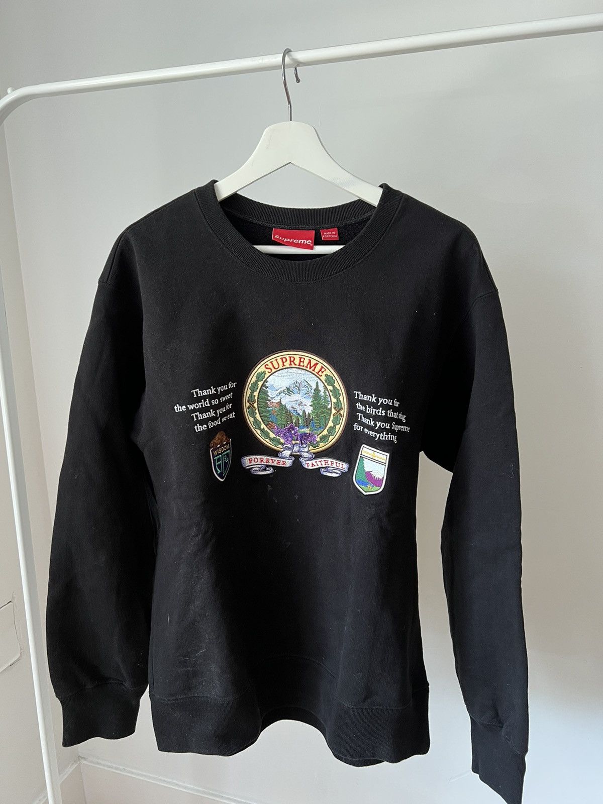 Supreme Supreme “Mountain” Crewneck - Black (L) | Grailed