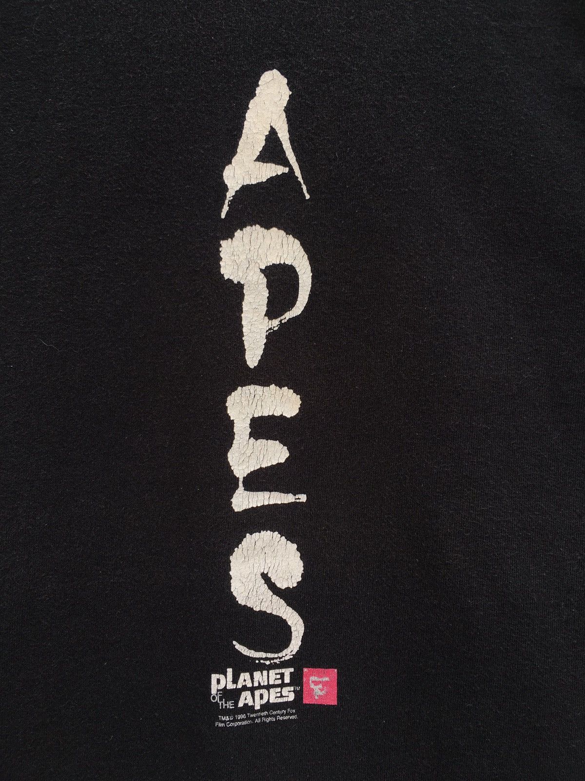 Vintage Rare Vintage 90s Planet of the Apes Movie T shirt Size US M / EU 48-50 / 2 - 7 Thumbnail