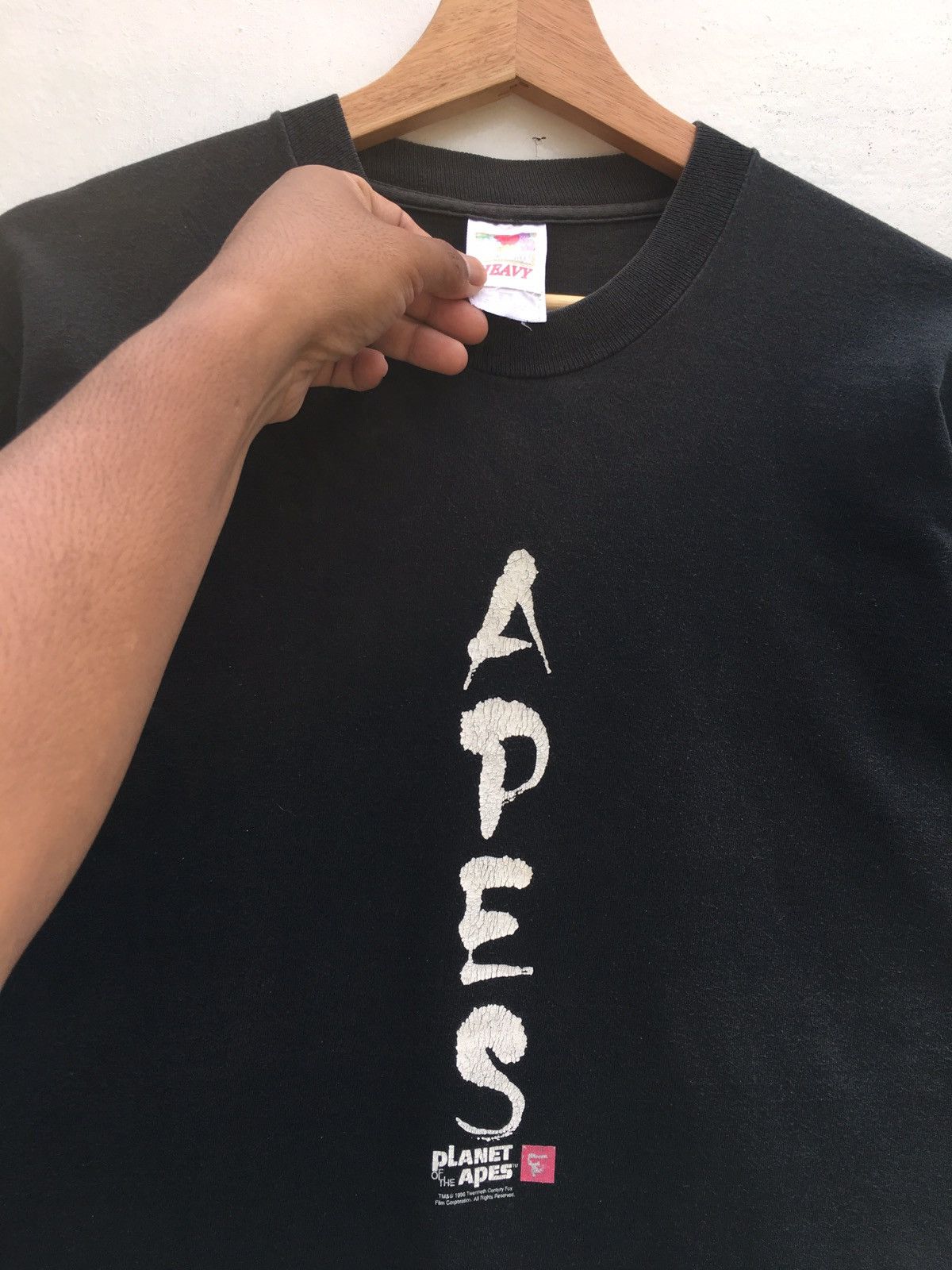 Vintage Rare Vintage 90s Planet of the Apes Movie T shirt Size US M / EU 48-50 / 2 - 10 Thumbnail