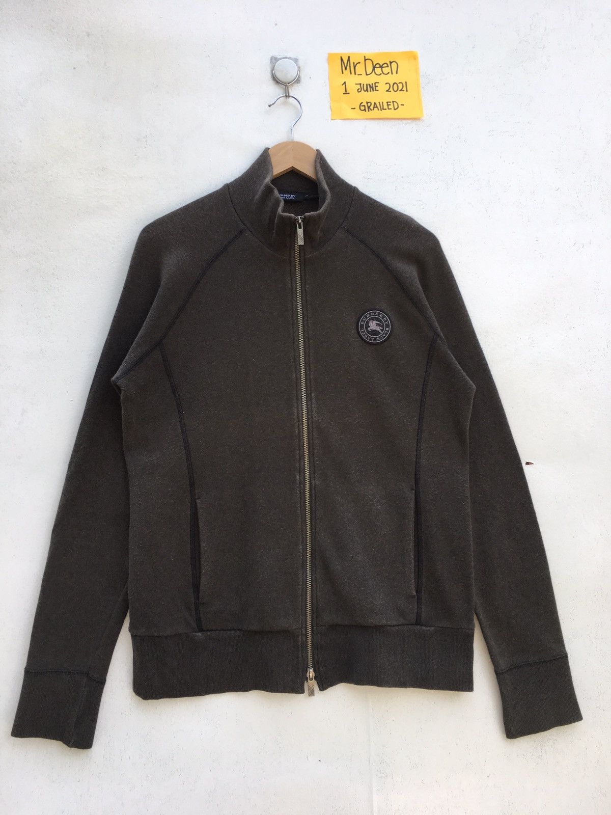 Burberry Vintage Burberry Zip Up Sweater Size US M / EU 48-50 / 2 - 2 Thumbnail