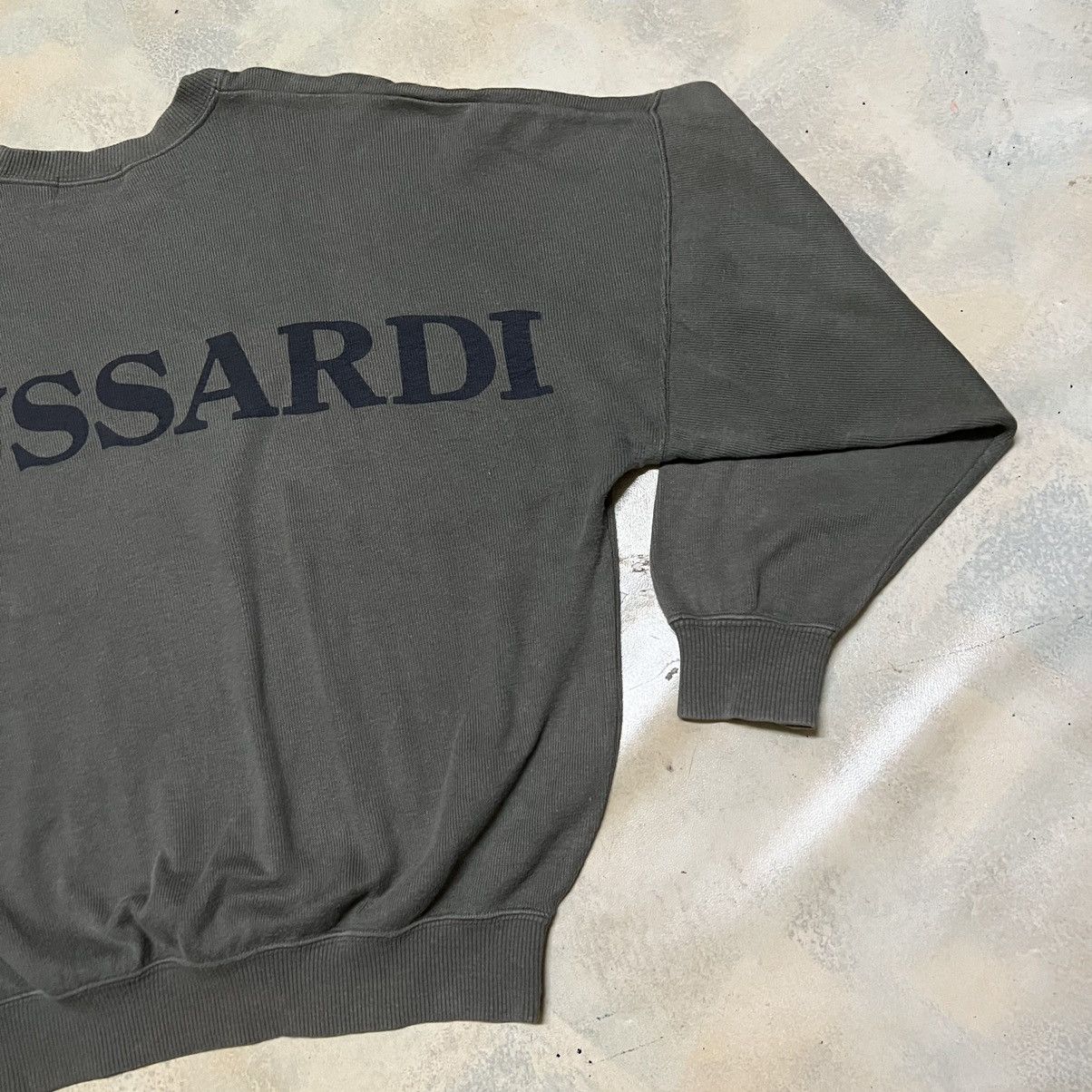 Trussardi × Vintage Vintage Trussardi Big Logo Sweatshirt Size US M / EU 48-50 / 2 - 3 Thumbnail