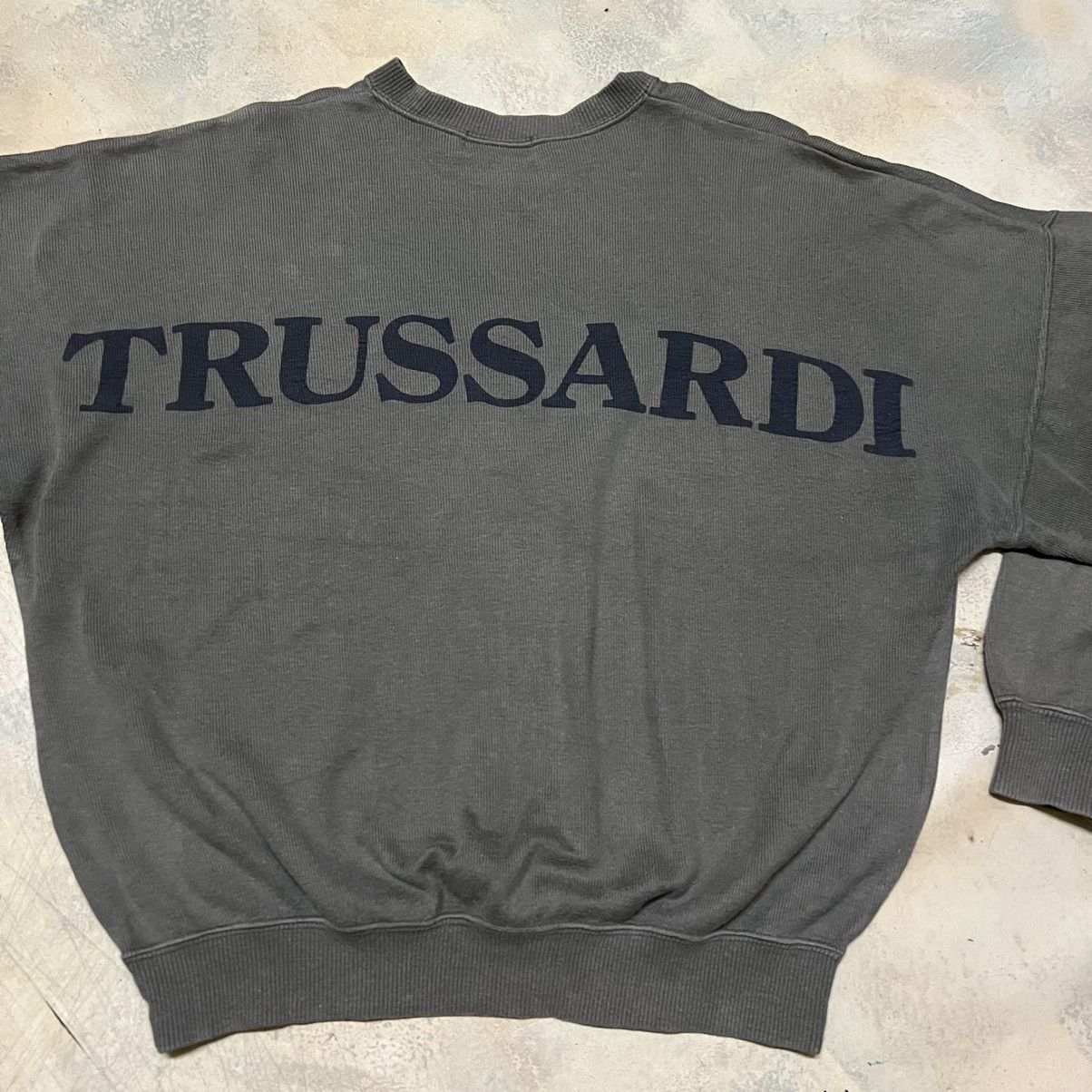 Trussardi × Vintage Vintage Trussardi Big Logo Sweatshirt Size US M / EU 48-50 / 2 - 4 Thumbnail