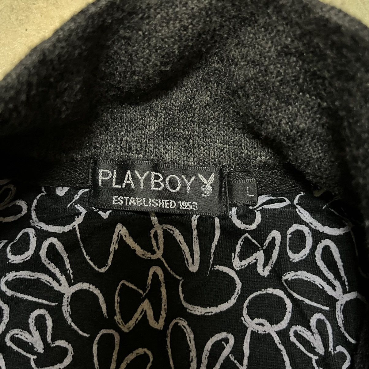Playboy Playboy Big Logo Zipper Sweater Size US L / EU 52-54 / 3 - 6 Thumbnail