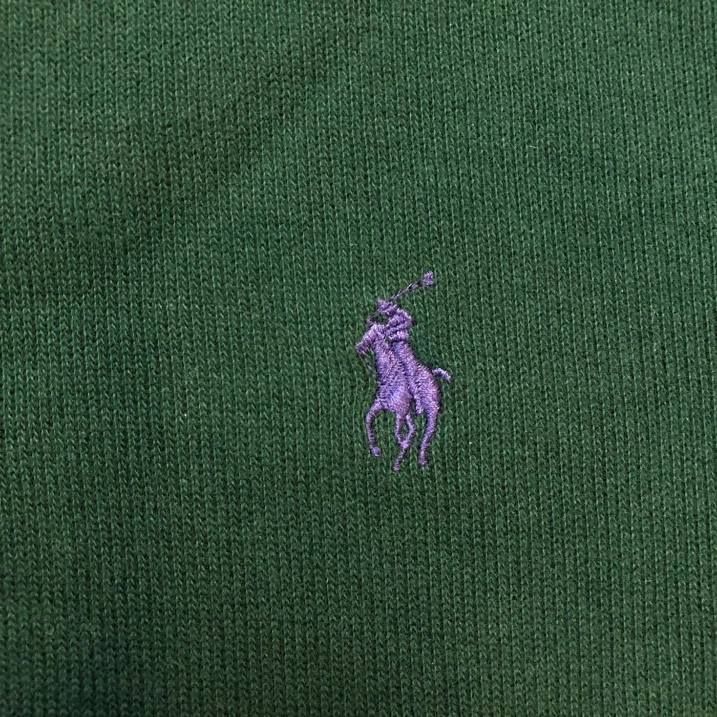 Polo Ralph Lauren × Ralph Lauren × Vintage Vintage 90’s Polo Ralph Lauren Quarter Zip Sweatshirt Size US XL / EU 56 / 4 - 2 Thumbnail