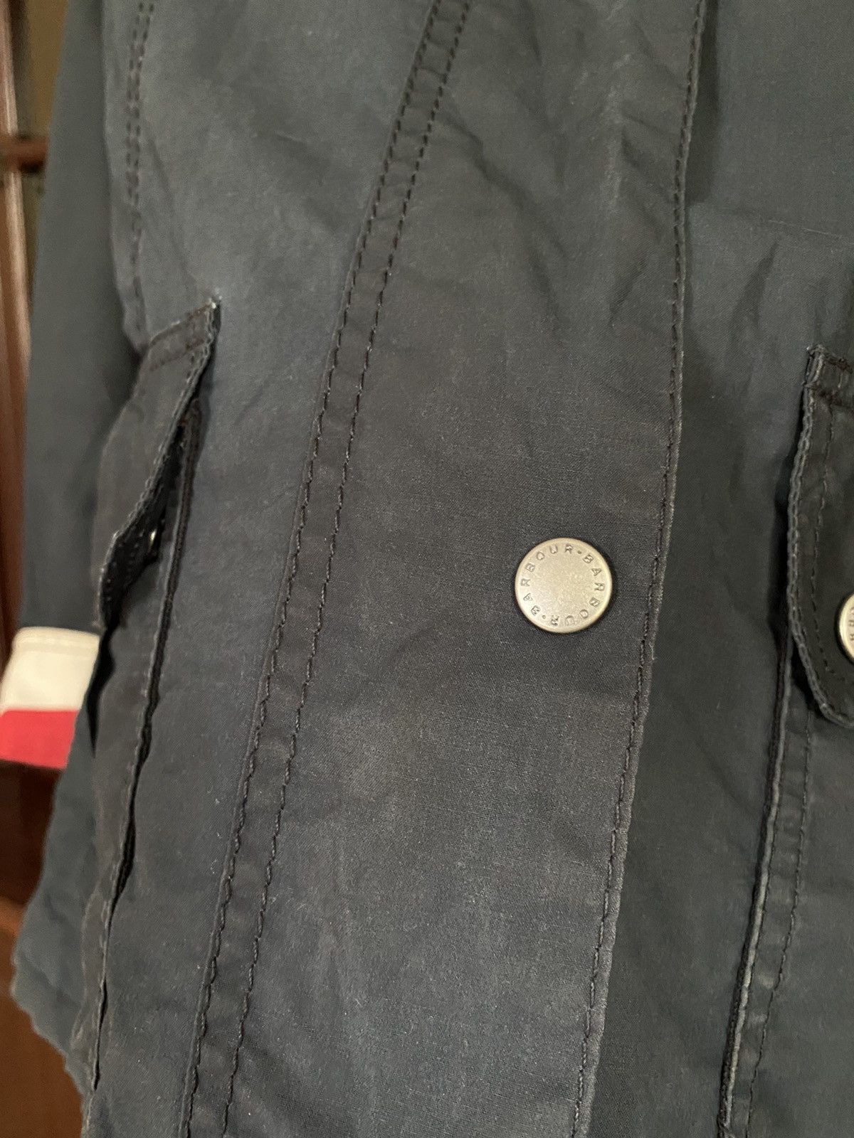 Barbour × Margaret Howell Barbour Wax Force Utility Jacket Belstaff Burberry Size L / US 10 / IT 46 - 6 Thumbnail