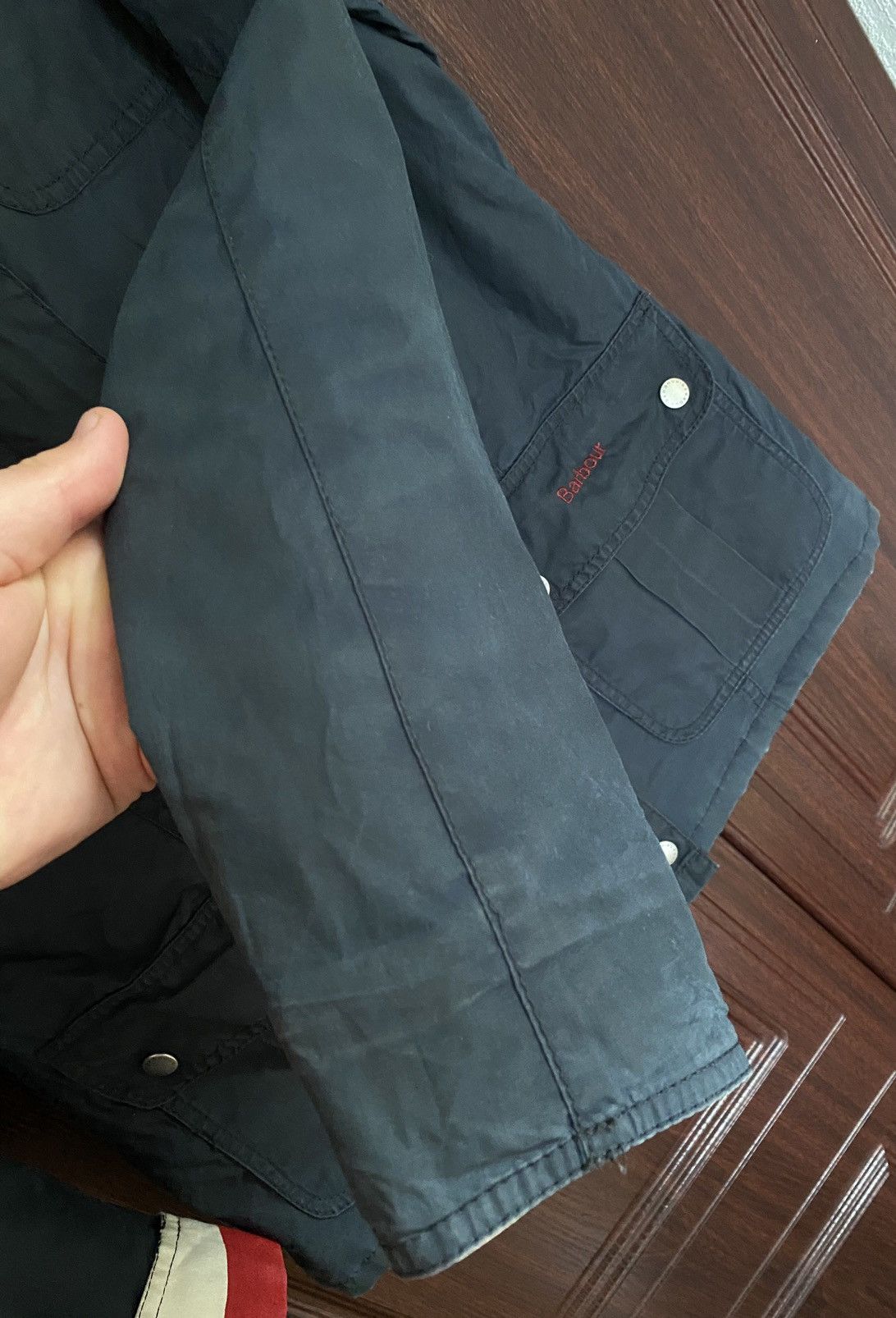 Barbour × Margaret Howell Barbour Wax Force Utility Jacket Belstaff Burberry Size L / US 10 / IT 46 - 7 Thumbnail