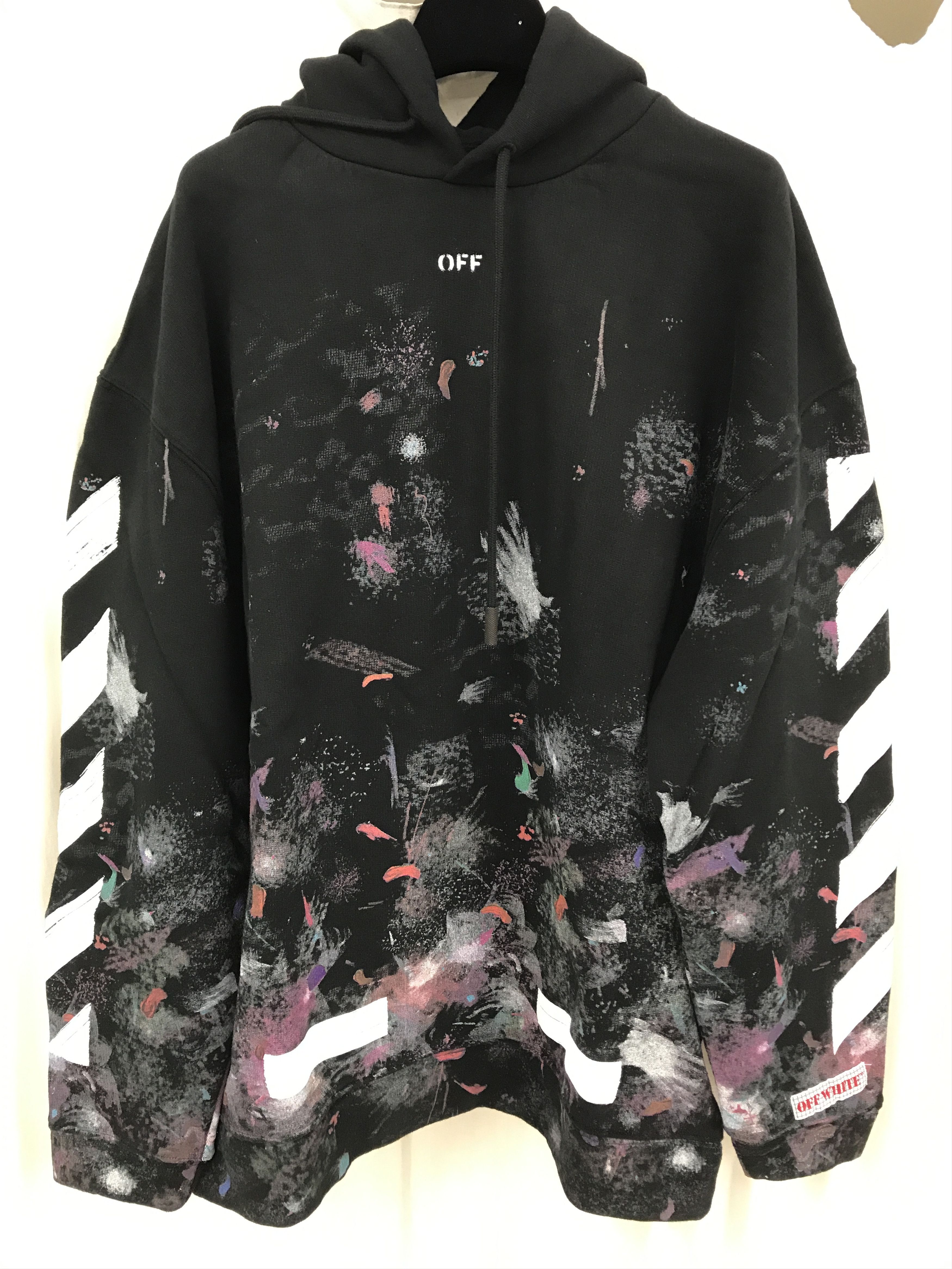 Off White Galaxy Brushed Pullover Hoodie Grailed