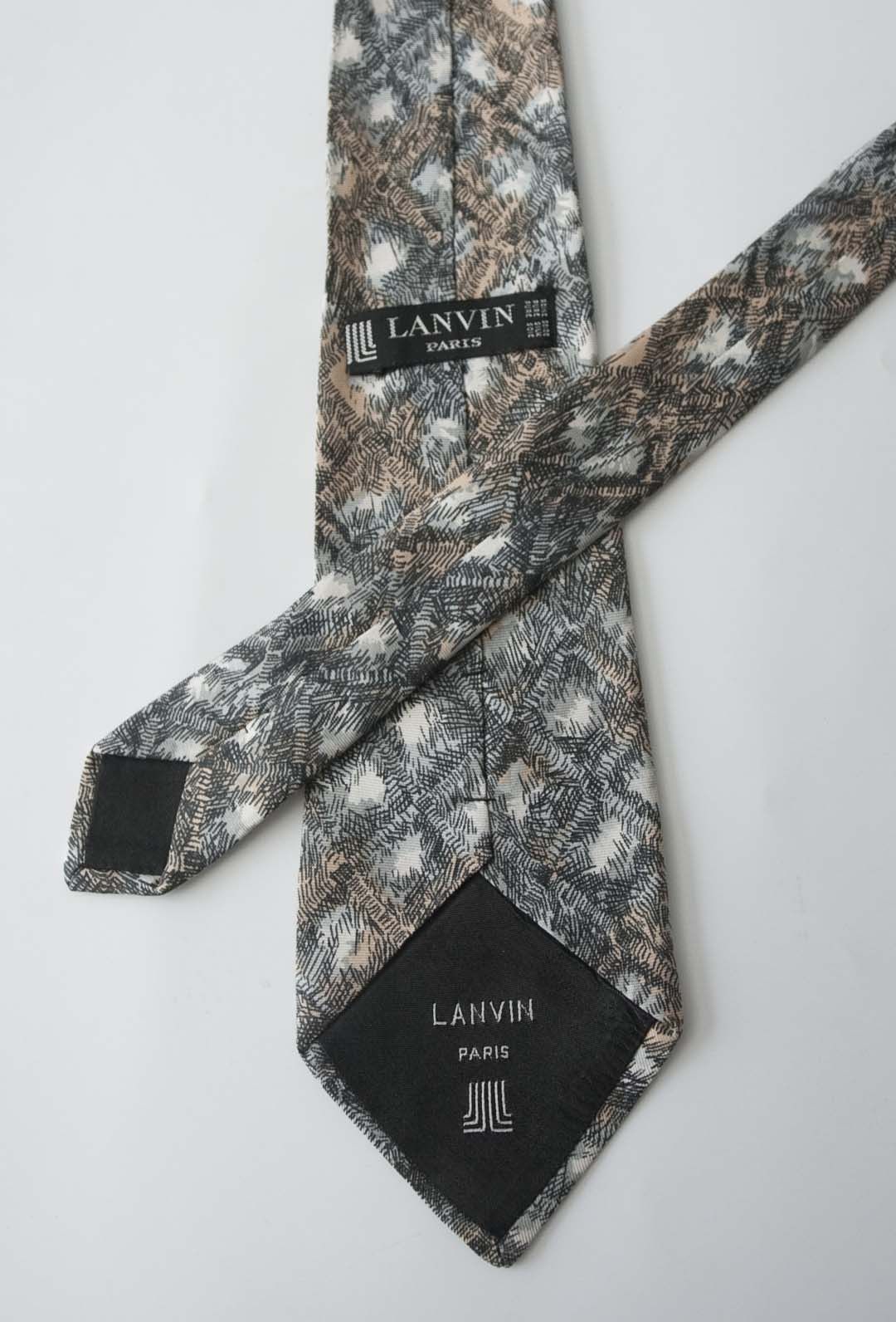Lanvin Lanvin Paris Tie Silk Abstract Size ONE SIZE - 2 Thumbnail