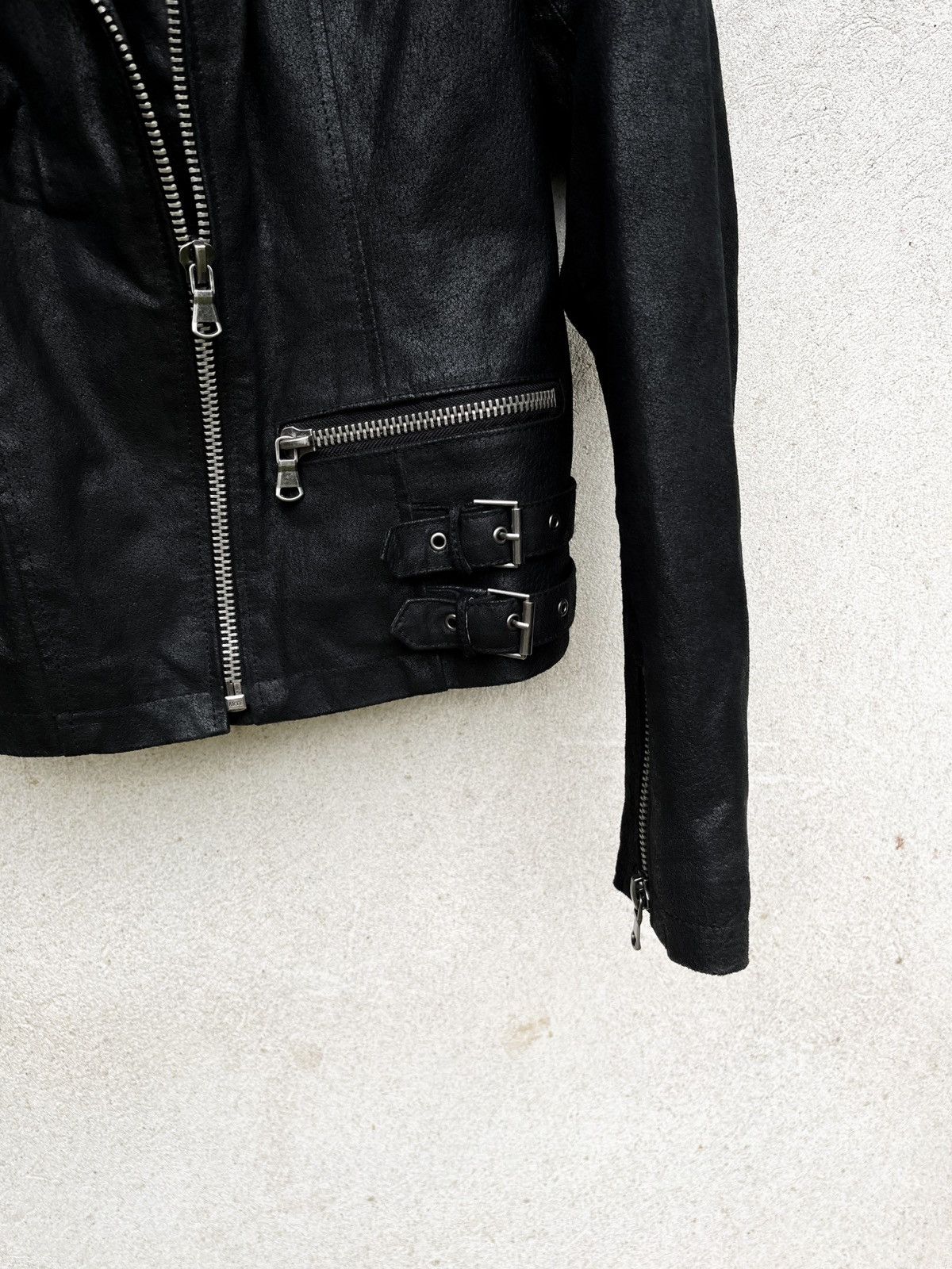 Genuine Leather Vintage new look geniue leather biker jacket Size XXL / US 16-18 / IT 52-54 - 5 Thumbnail