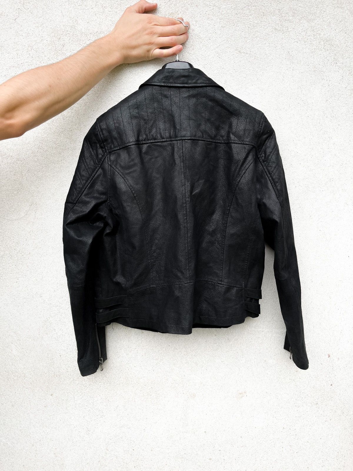 Genuine Leather Vintage new look geniue leather biker jacket Size XXL / US 16-18 / IT 52-54 - 7 Thumbnail