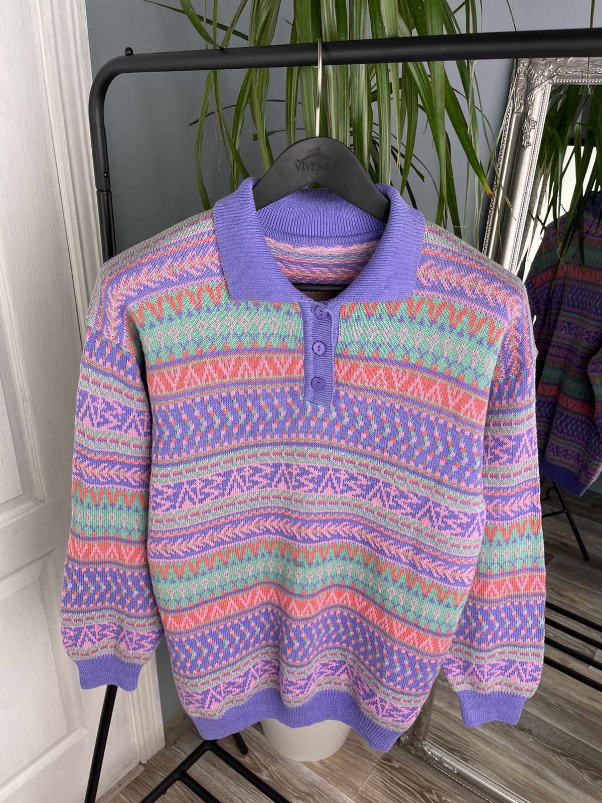 Japanese Brand Vintage Knit Retro Sweater Size US M / EU 48-50 / 2 - 1 Thumbnail