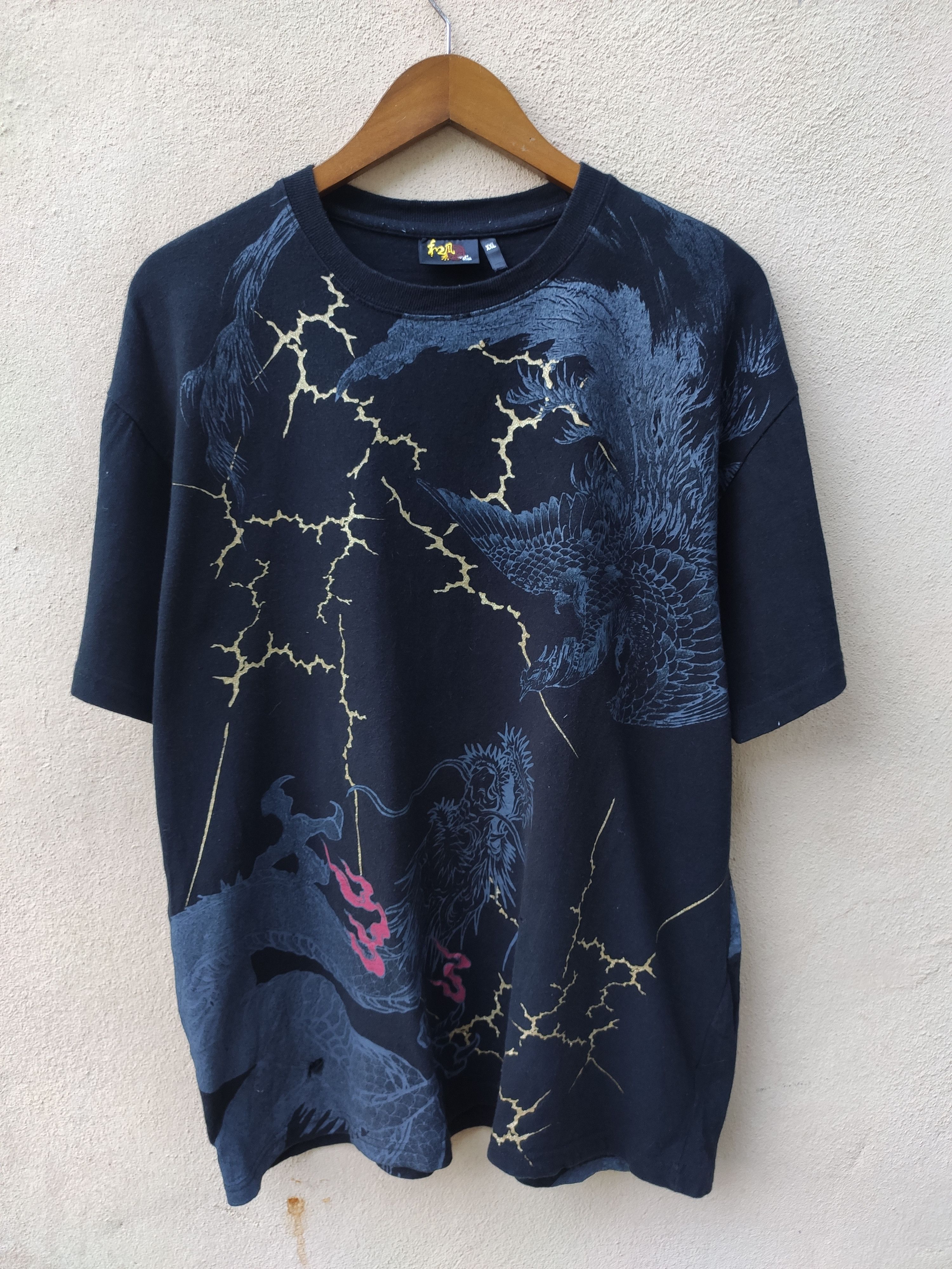 Other Sukajan t shirt Dragon motive Size US XL / EU 56 / 4 - 2 Thumbnail
