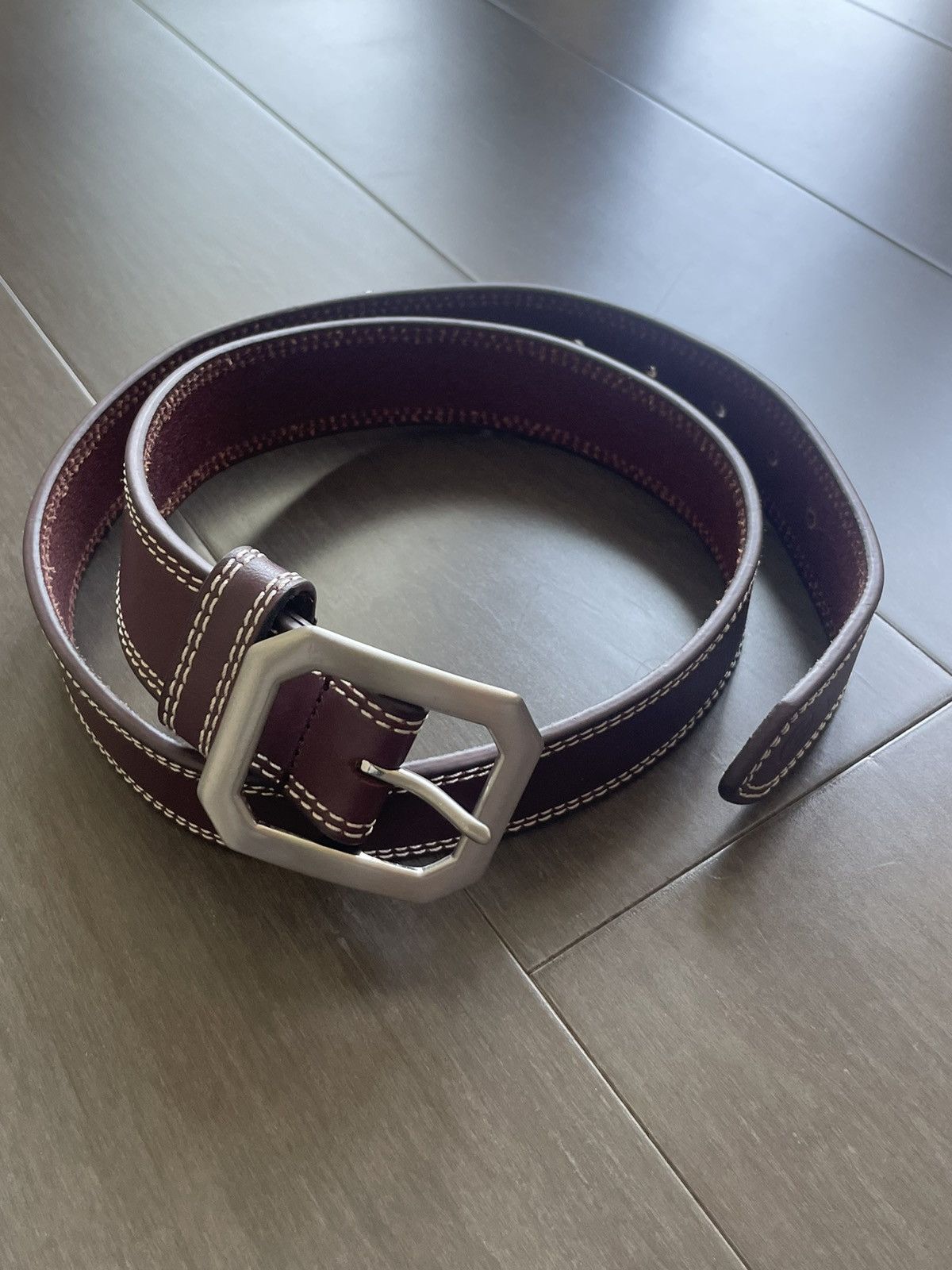 小物 STUSSY PATENT LEATHER BELT S/M Stussy 8ball S/M Green Snake Skin Print Leather Studded Belt