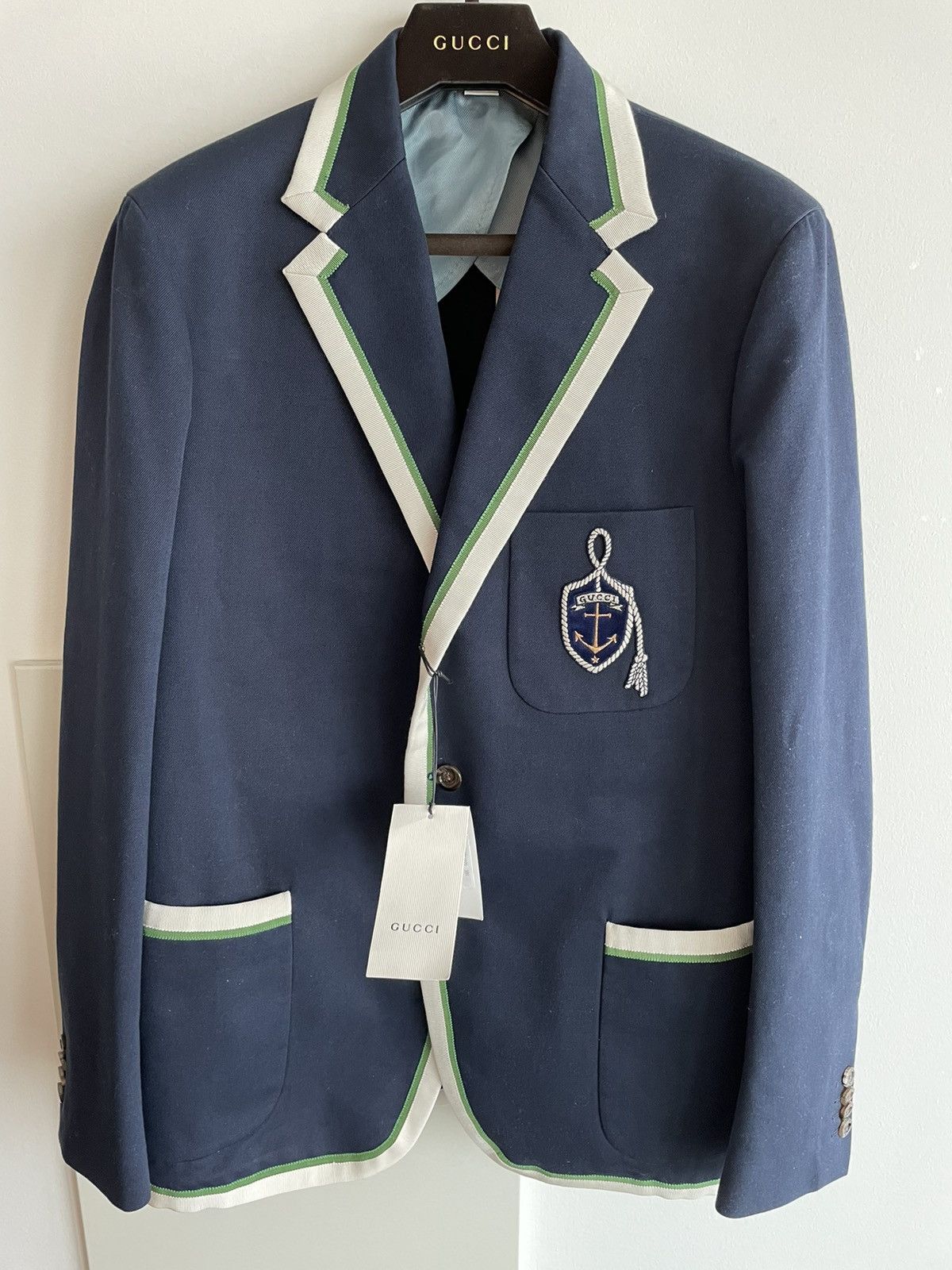 Gucci $3,400 Value Gucci Super Runway Logo Blazer New w Tags Size 52R - 1 Thumbnail