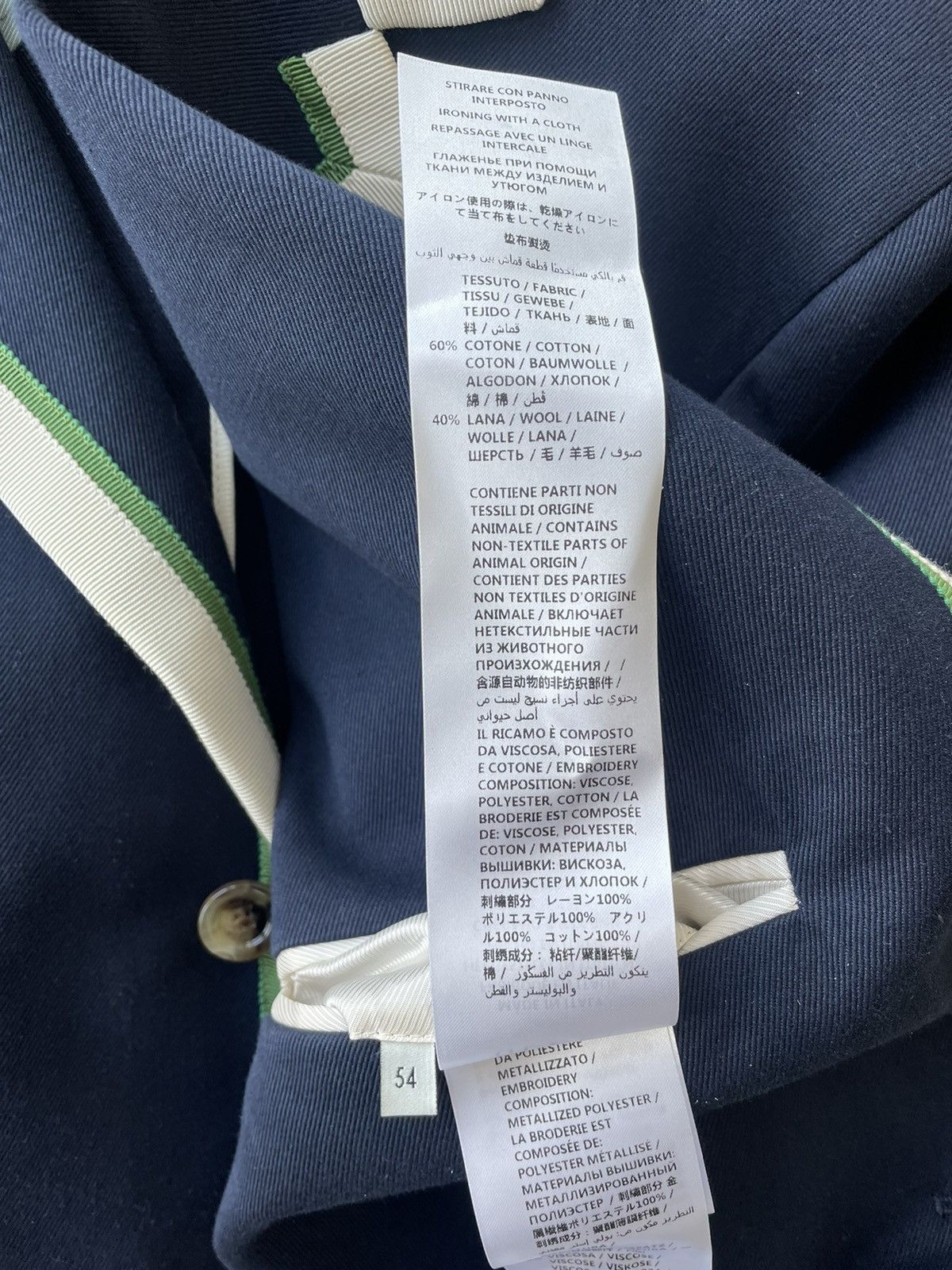 Gucci $3,400 Value Gucci Super Runway Logo Blazer New w Tags Size 52R - 6 Thumbnail