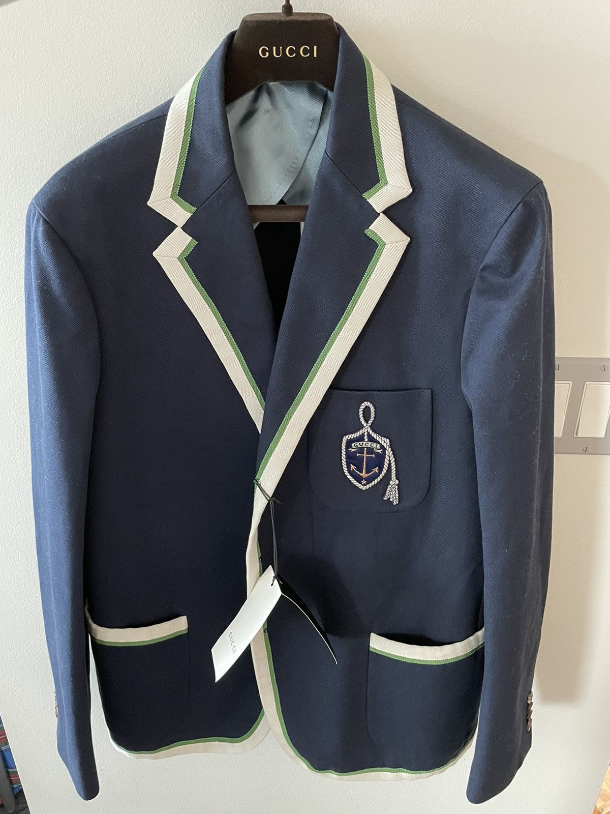Gucci $3,400 Value Gucci Super Runway Logo Blazer New w Tags Size 52R - 19 Thumbnail