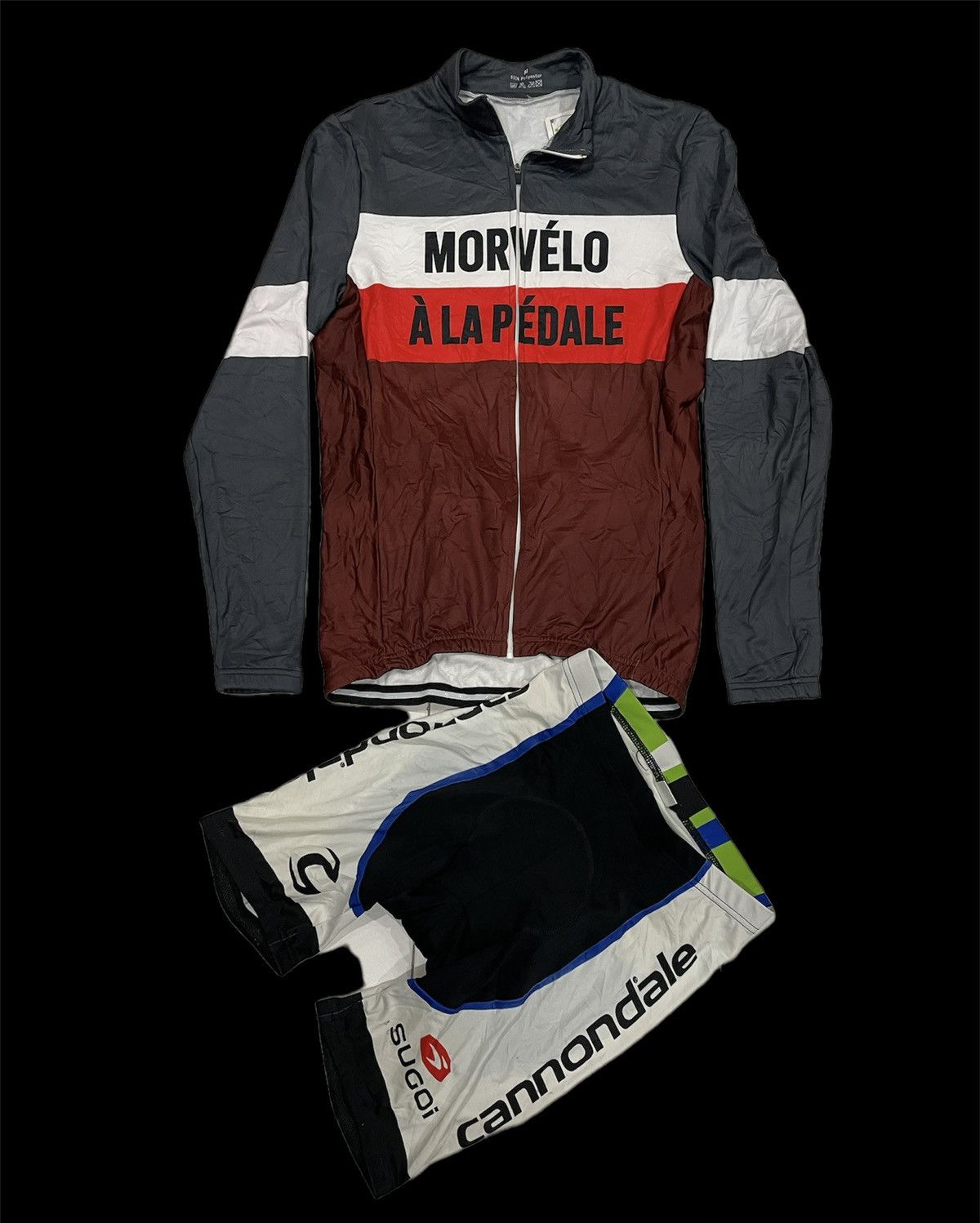 Vintage Morvelo A La Pedale cycling jersey GRAVEL BIKE MTB ROAD BIKE Size US M / EU 48-50 / 2 - 2 Thumbnail