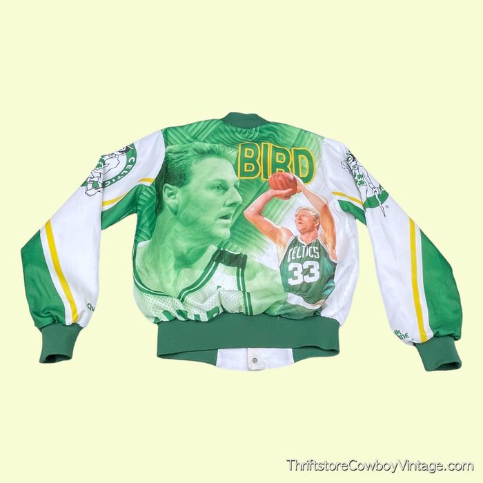 Vintage Vintage 90s Larry Bird Boston Celtics Chalk Line Jacket NBA Grailed
