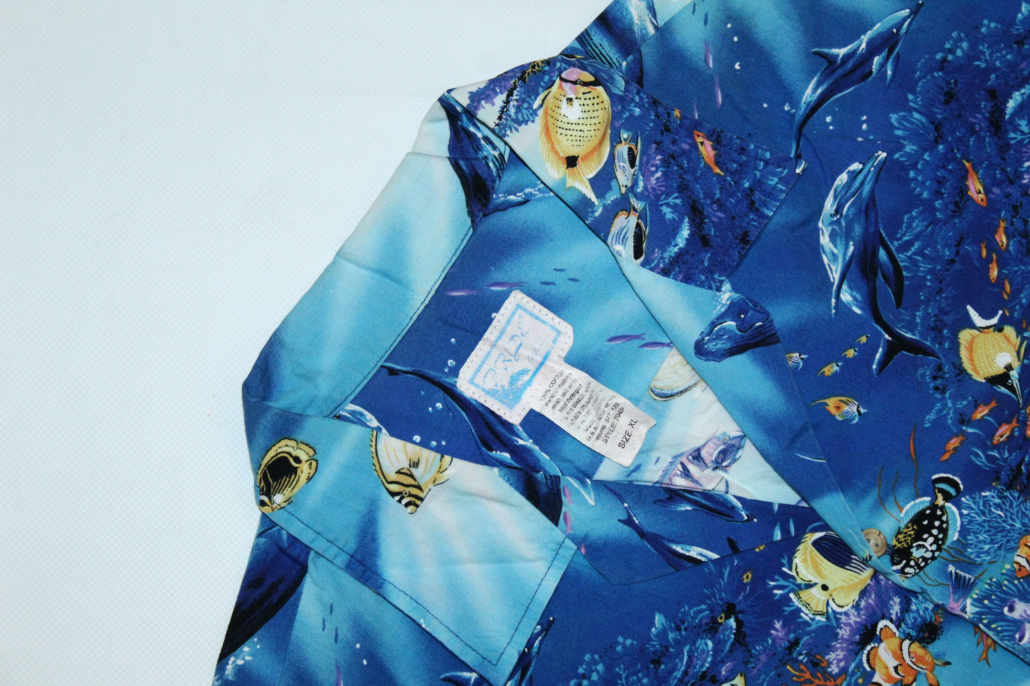 Vintage 🔥 Pride of Hawaii Ocean Fish Print Hawaiian Shirt Size US L / EU 52-54 / 3 - 4 Thumbnail