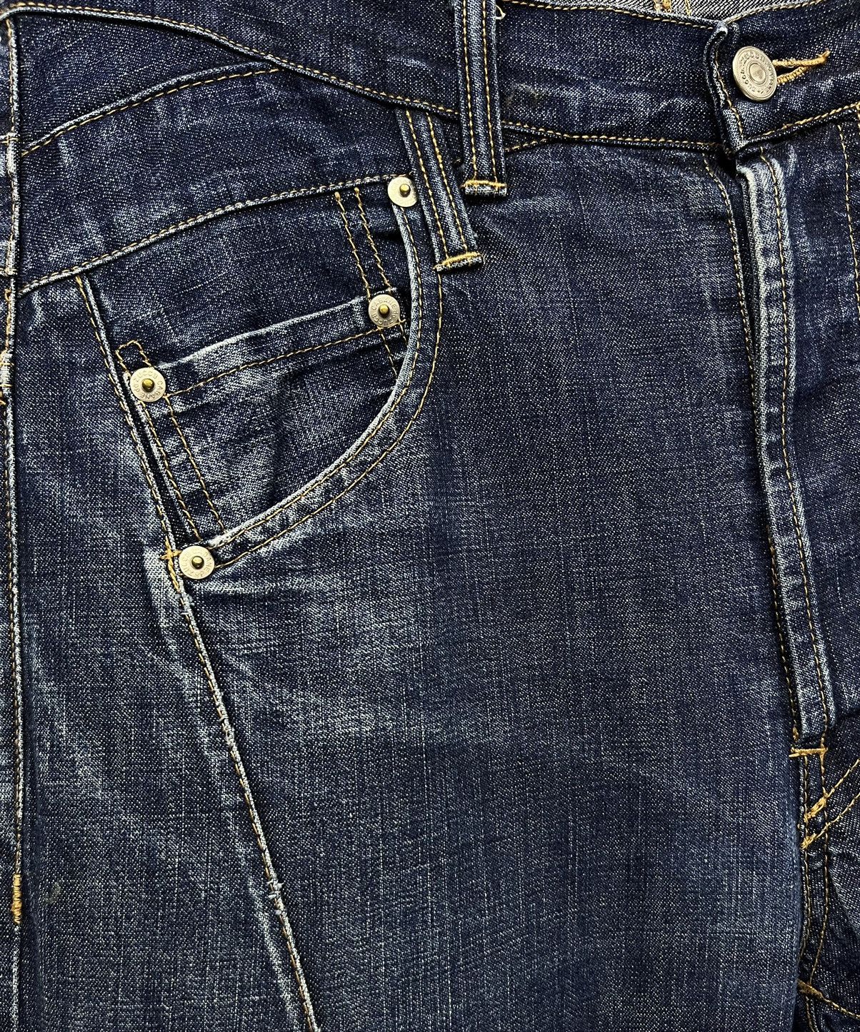 CABANE de ZUCCa 🔥CABANE DE ZUCCA Double Waist Distressed Selvedge Denim Size US 31 - 7 Thumbnail