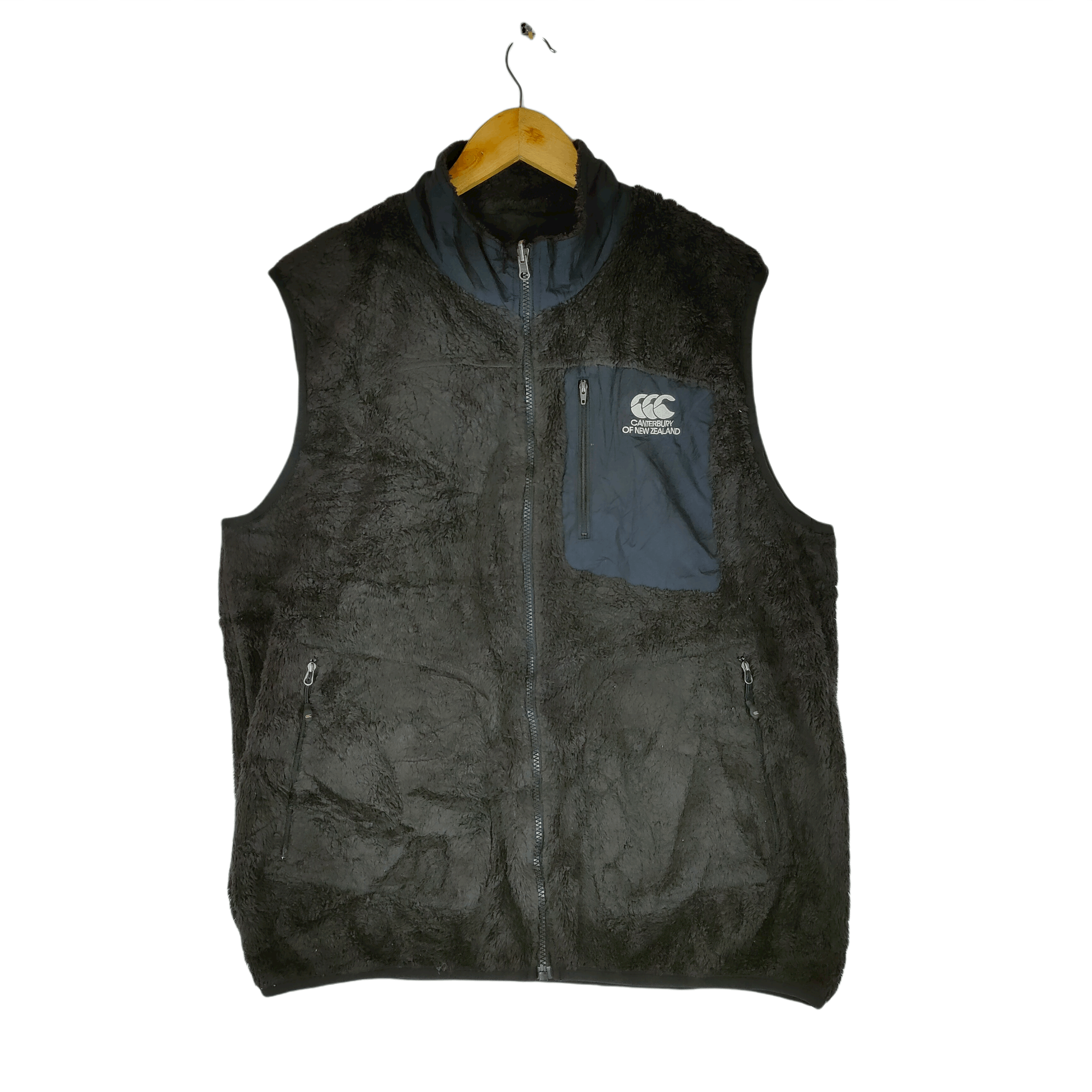 Canterbury of New Zealand Vintage CANTERBURY Of NEW ZEALAND Sherpa Fleece Vest Size US XL / EU 56 / 4 - 1 Thumbnail