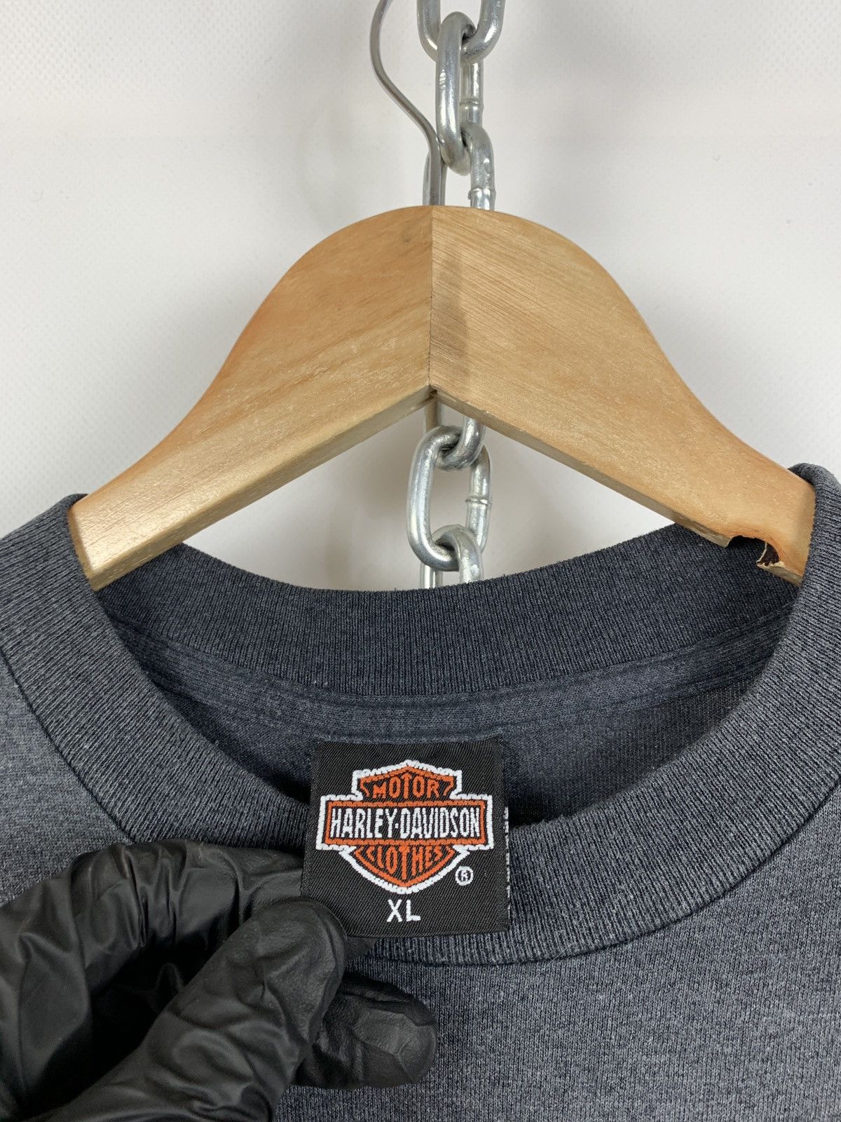 Harley Davidson 1991 Vintage Harley Davidson 3D Emblem Eagles Live To Ride Size US XL / EU 56 / 4 - 19 Thumbnail