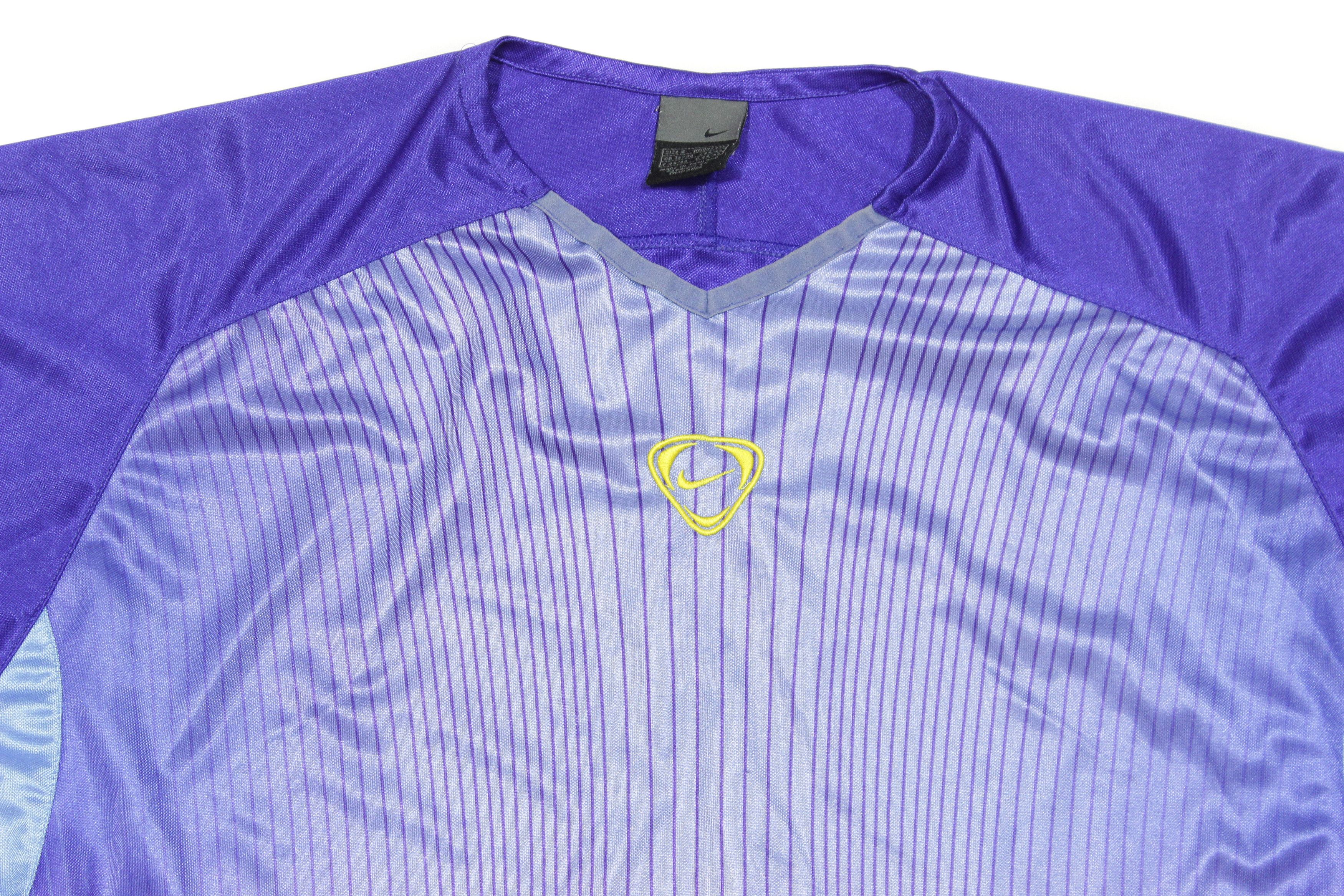 Nike 90S Swoosh Logo Striped Sport T-Shirt Size US S / EU 44-46 / 1 - 3 Thumbnail
