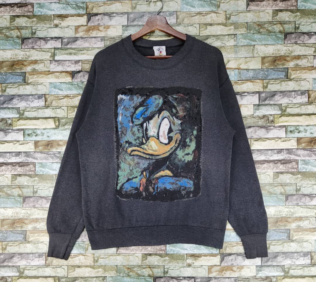 Disney Vintage 90s Art Donald Duck Size US L / EU 52-54 / 3 - 1 Thumbnail