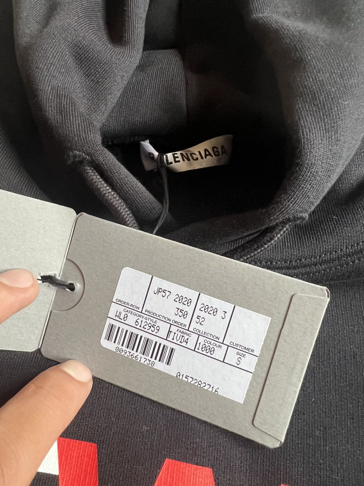 Balenciaga FW20 Gym Wear Hoodie Size US S / EU 44-46 / 1 - 4 Thumbnail