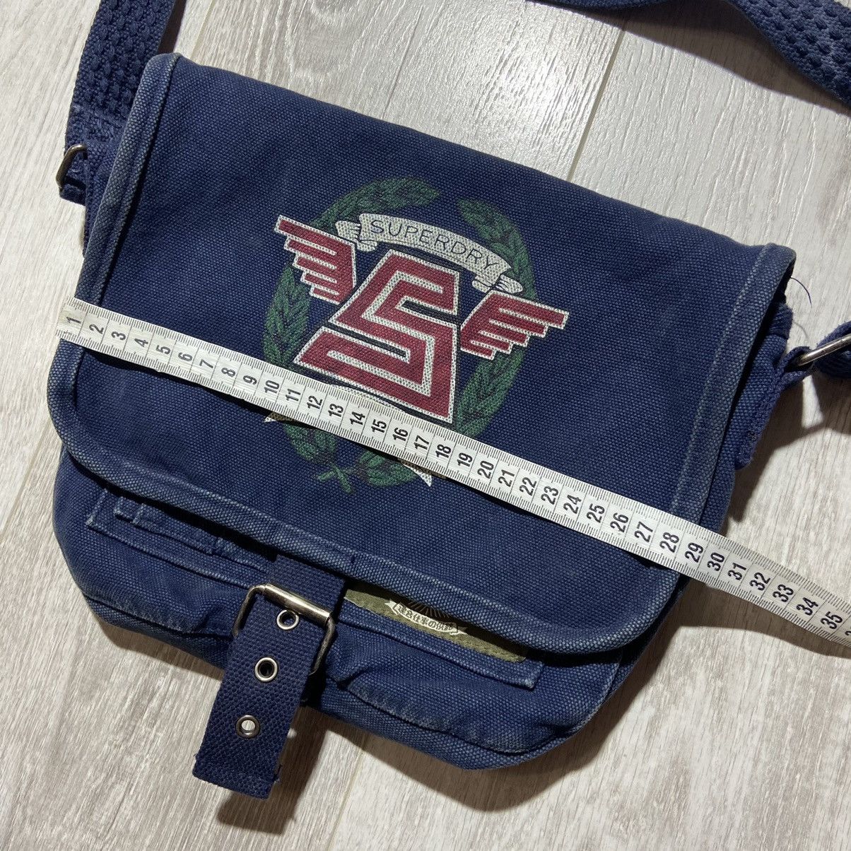 Japanese Brand × Superdry × Vintage Vintage Y2K Superdry Japan Denim Crossbody Bag / Massenger Size ONE SIZE - 11 Thumbnail