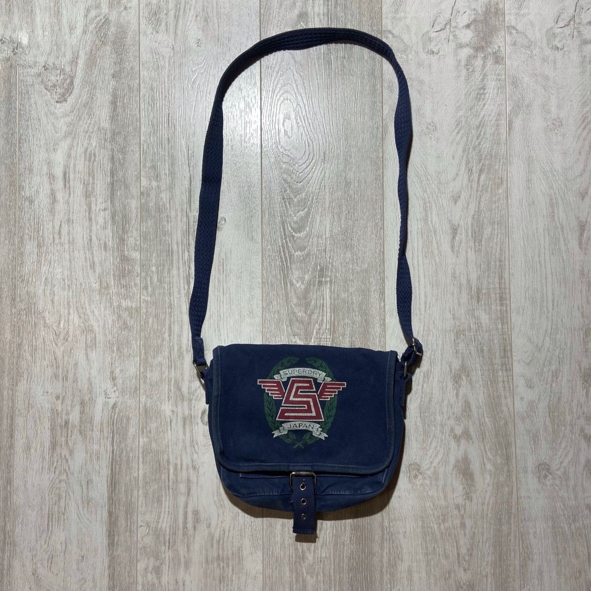Japanese Brand × Superdry × Vintage Vintage Y2K Superdry Japan Denim Crossbody Bag / Massenger Size ONE SIZE - 3 Thumbnail