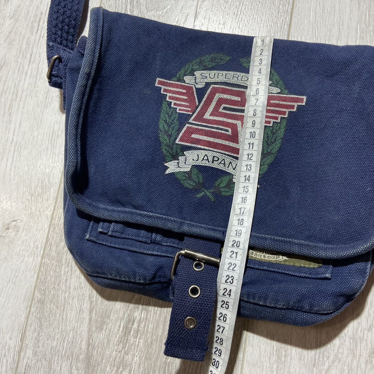 Japanese Brand × Superdry × Vintage Vintage Y2K Superdry Japan Denim Crossbody Bag / Massenger Size ONE SIZE - 10 Thumbnail