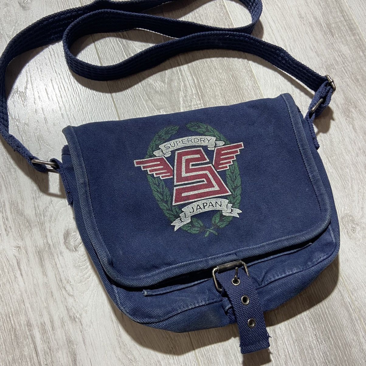 Japanese Brand × Superdry × Vintage Vintage Y2K Superdry Japan Denim Crossbody Bag / Massenger Size ONE SIZE - 2 Thumbnail