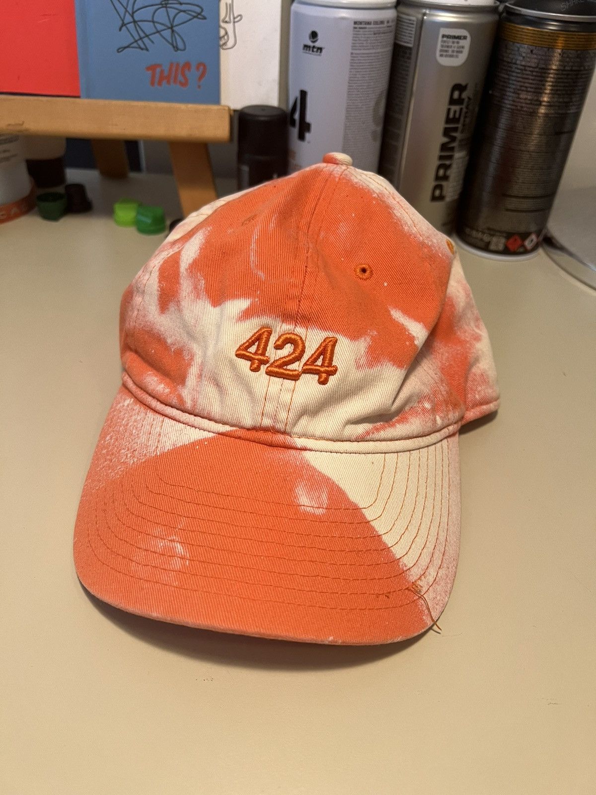 424 424 Hat Armes orange tie dye | Grailed
