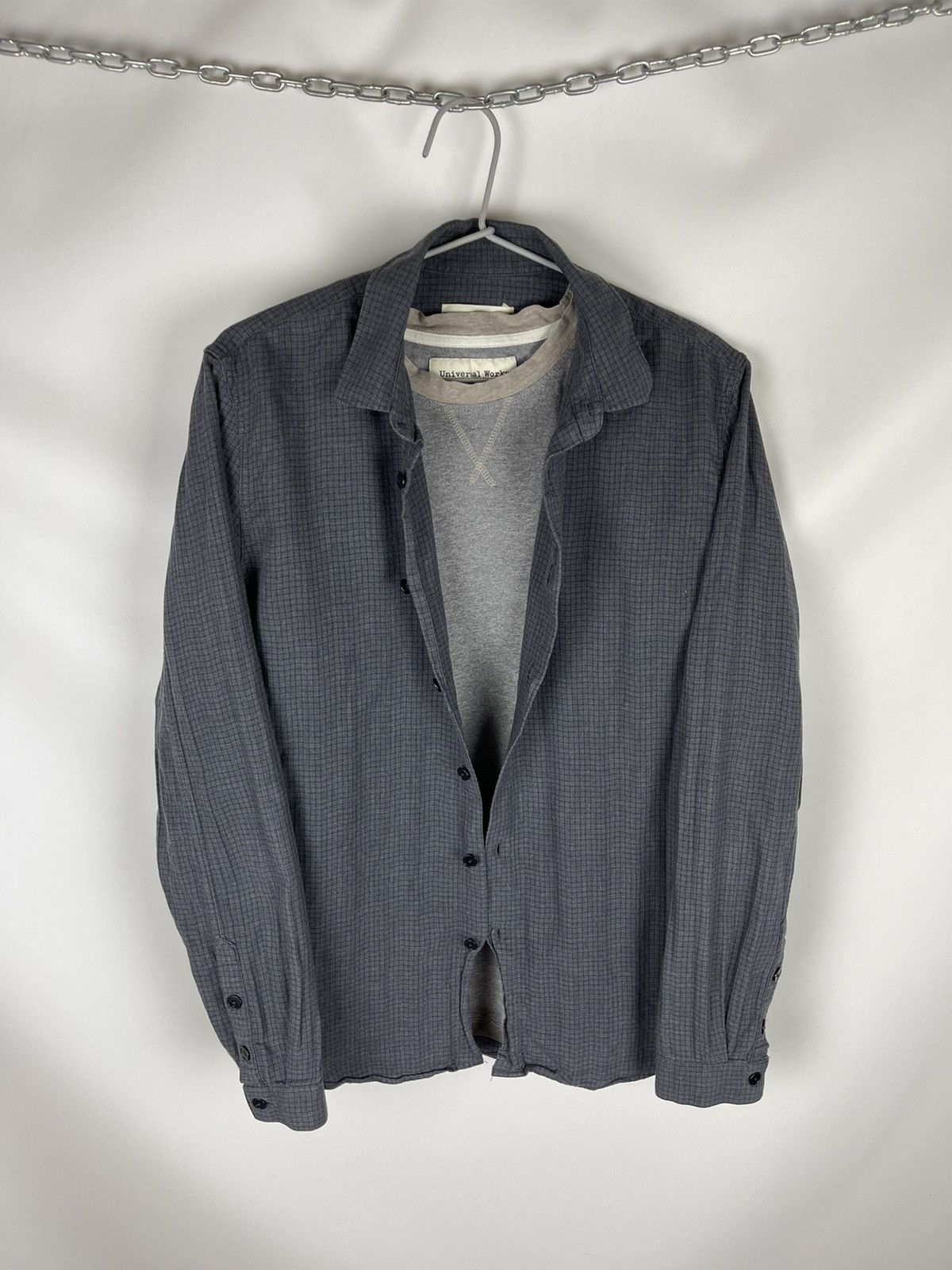 Flannel Folk checkered grey flannel shirt travis Scott style Size US M / EU 48-50 / 2 - 4 Thumbnail