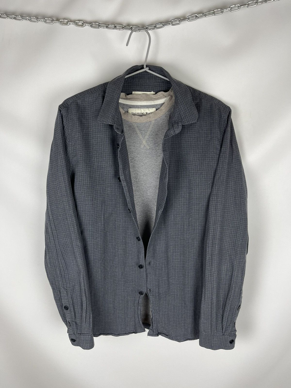 Flannel Folk checkered grey flannel shirt travis Scott style Size US M / EU 48-50 / 2 - 1 Thumbnail