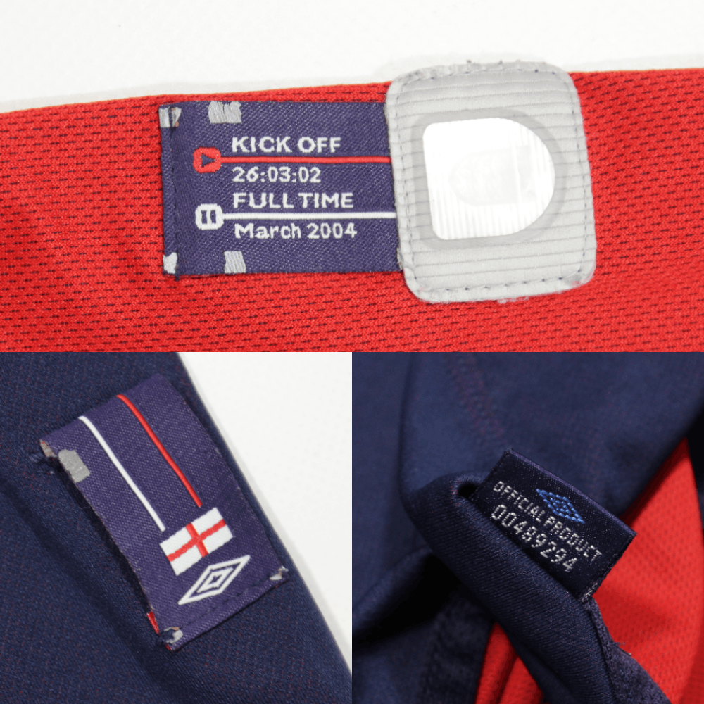 Umbro 2004 England Reversible Football Sport T-Shirt Vintage Size US L / EU 52-54 / 3 - 8 Thumbnail