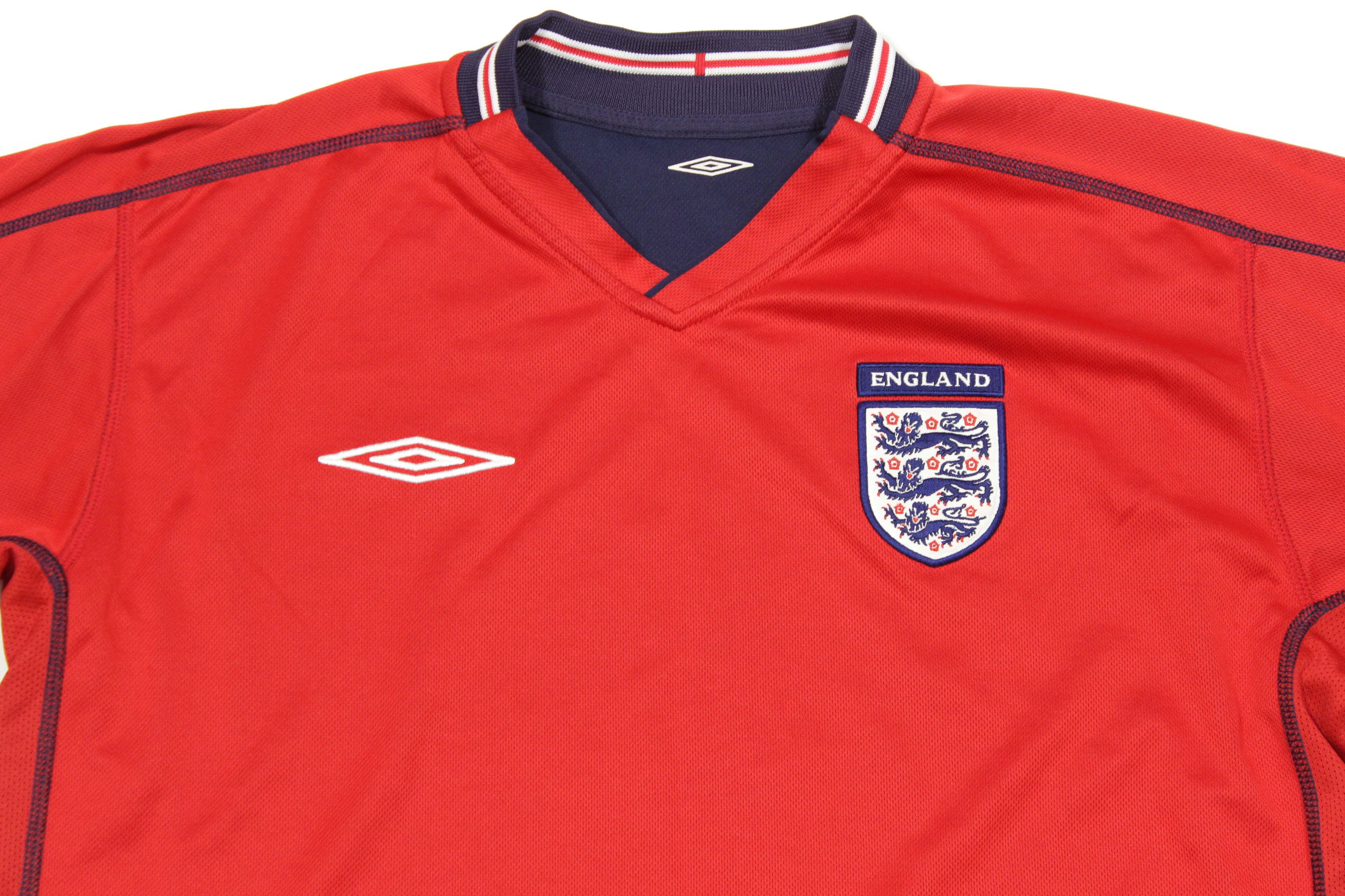 Umbro 2004 England Reversible Football Sport T-Shirt Vintage Size US L / EU 52-54 / 3 - 5 Thumbnail