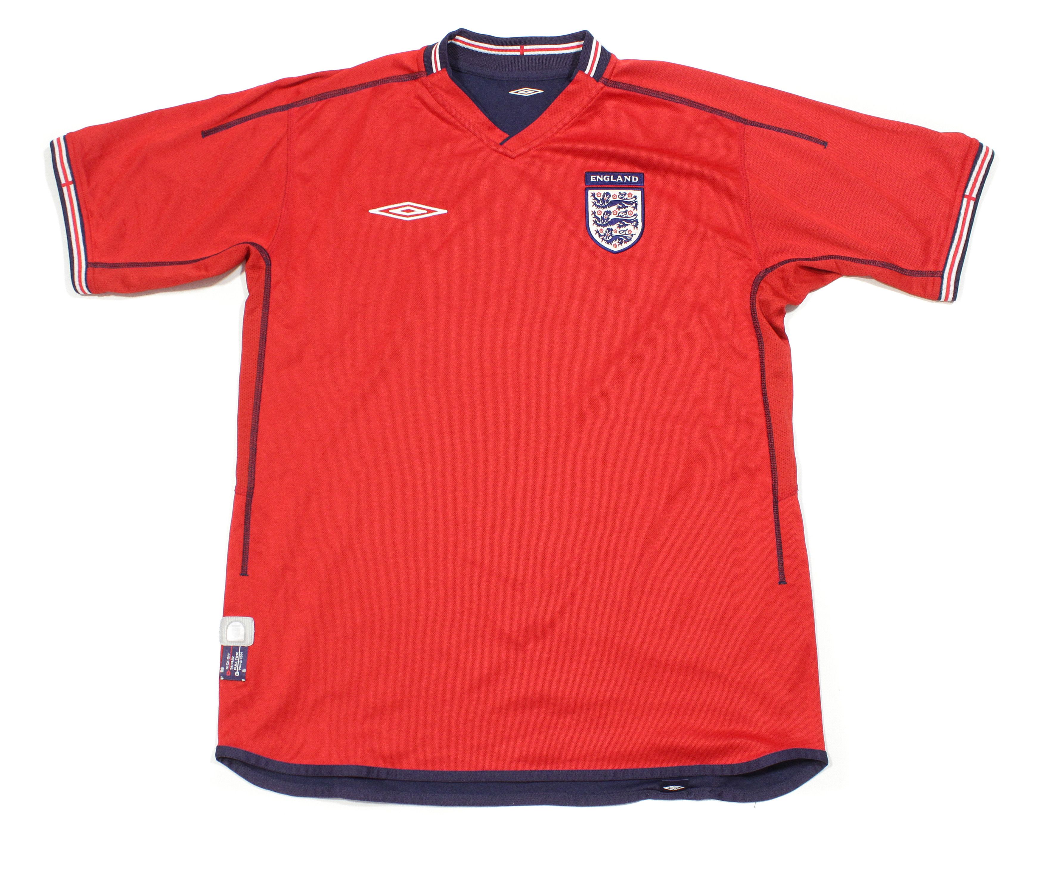 Umbro 2004 England Reversible Football Sport T-Shirt Vintage Size US L / EU 52-54 / 3 - 1 Thumbnail