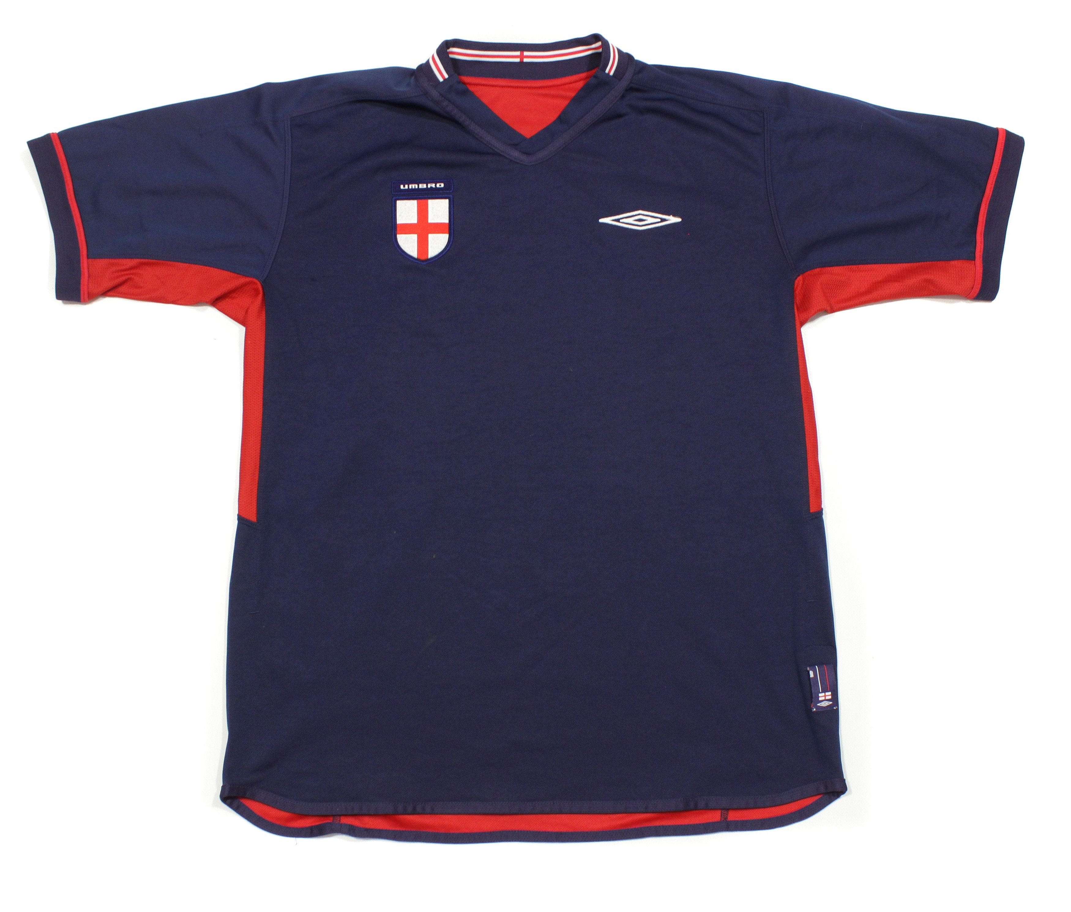 Umbro 2004 England Reversible Football Sport T-Shirt Vintage Size US L / EU 52-54 / 3 - 2 Thumbnail