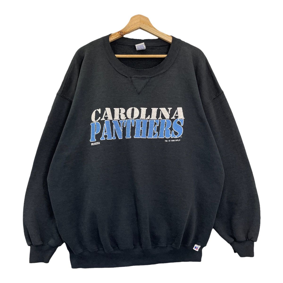 Vintage 90s NFL Carolina Panther Crewneck Sweatshirt Size XL Size US XL / EU 56 / 4 - 1 Thumbnail