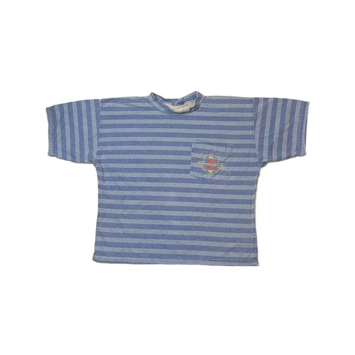 Quiksilver × Vintage 90s Quiksilver Striped Boxy Shirt Size US L / EU 52-54 / 3 - 1 Thumbnail