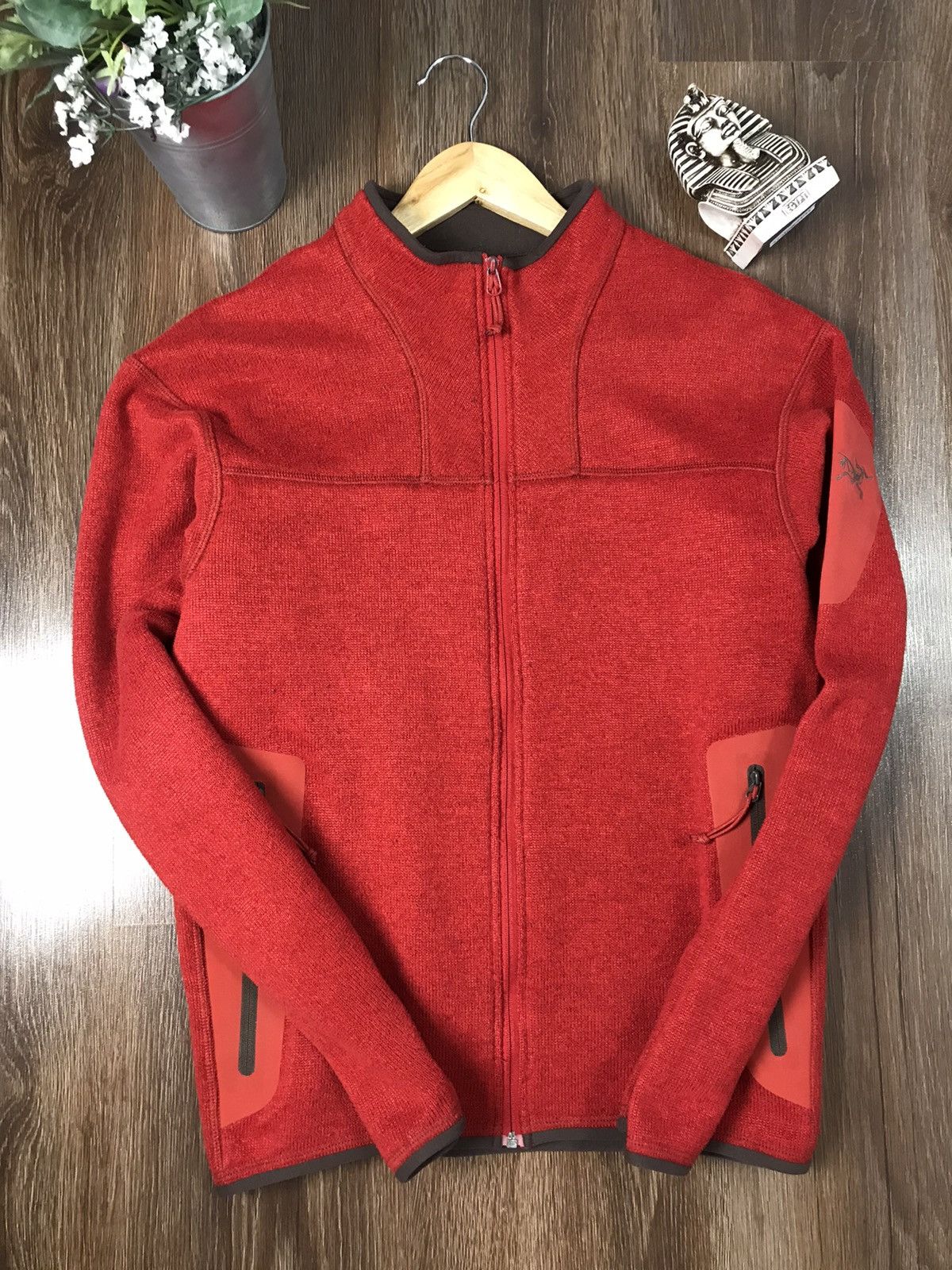 image of Arcteryx Polartec Red Zip Fleece Jacket, Men's (Size Small)