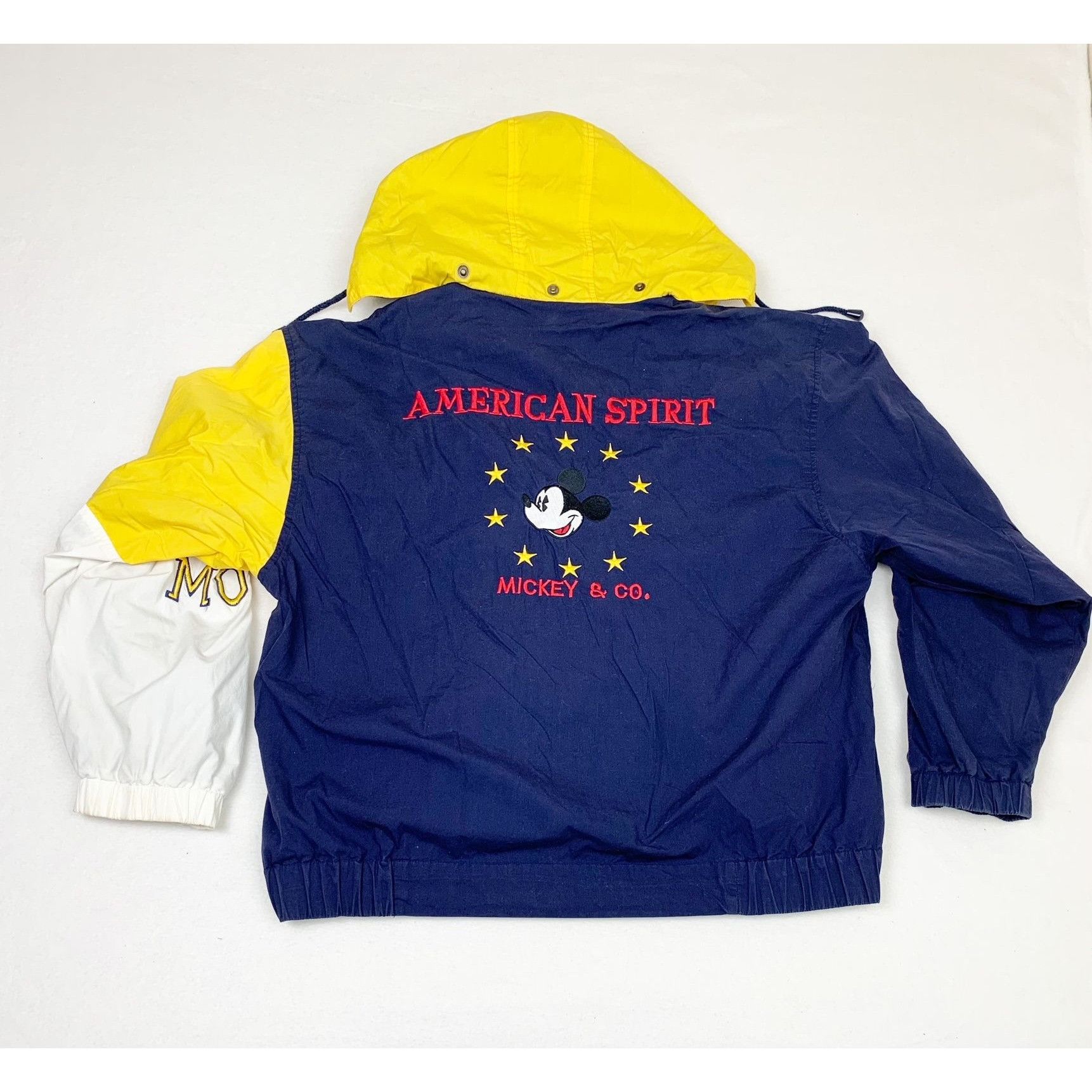 Vintage Vintage Mickey Co Jacket Large Blue Yellow Disney American Size US L / EU 52-54 / 3 - 3 Thumbnail