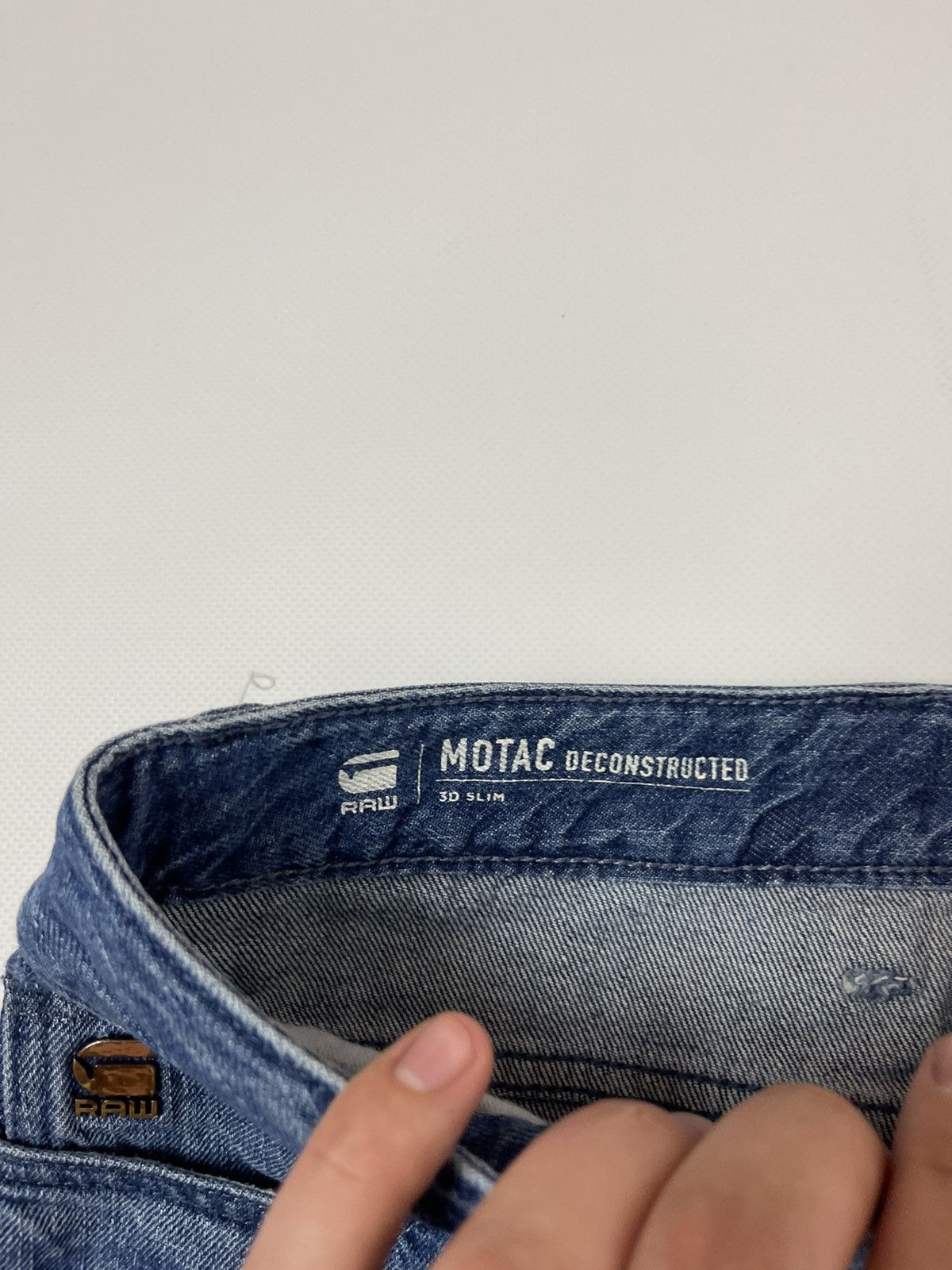 G-Star RRP 280$ G-Star Raw Motac Deconstructed 3D slim denim jeans Size US 28 / EU 44 - 7 Thumbnail