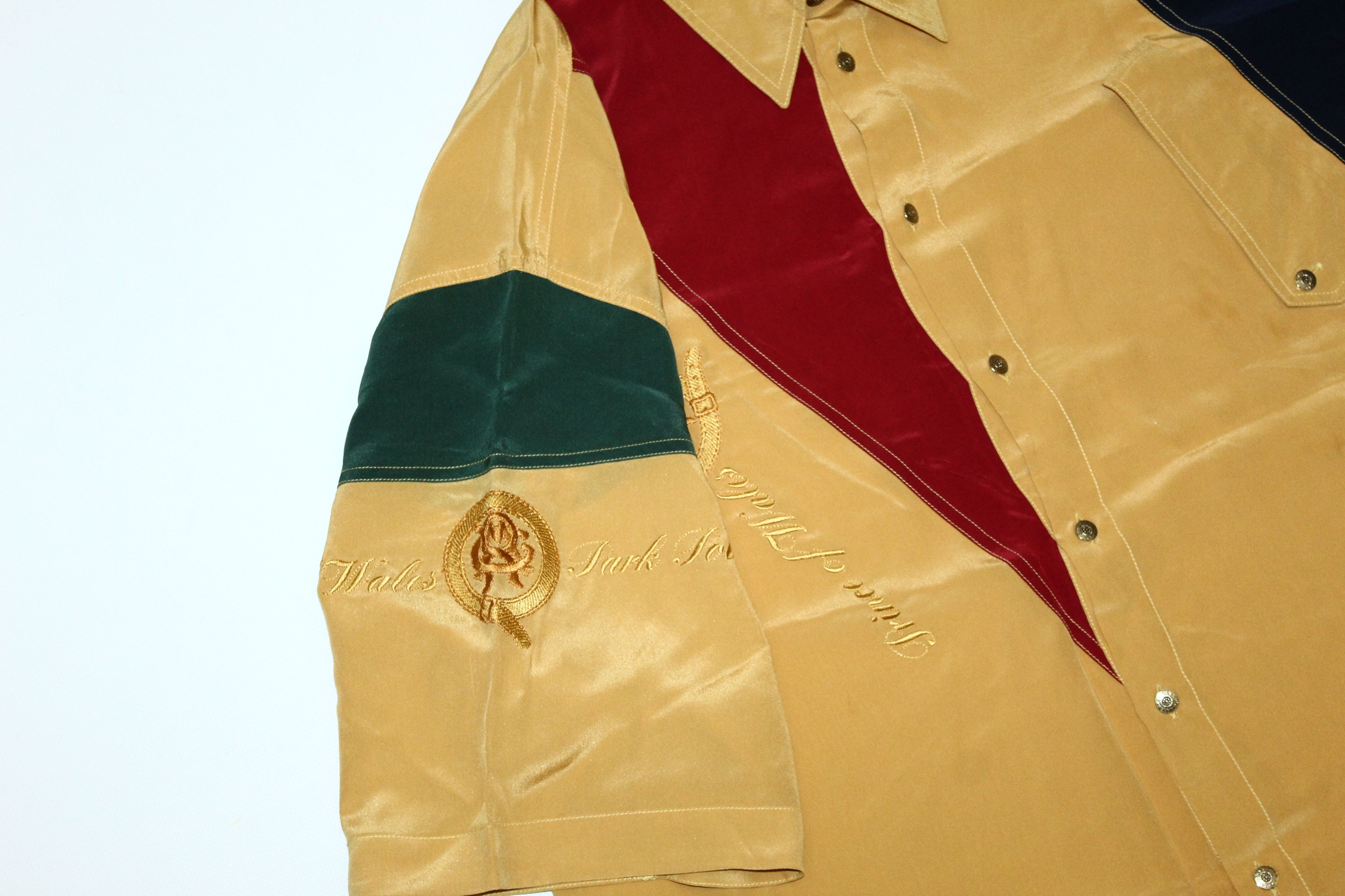 Vintage 💥80s Umberto Bilancioni Signatured slash poket Silk Shirt Size US XL / EU 56 / 4 - 4 Thumbnail